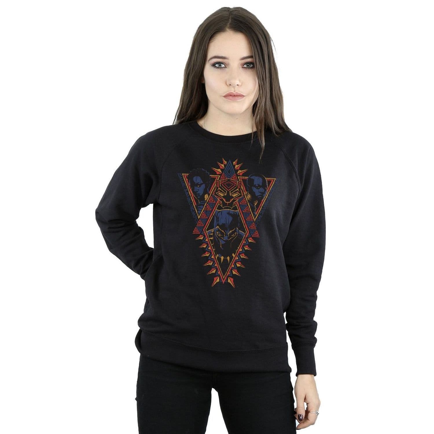 Panther Tribal Heads Sweatshirt