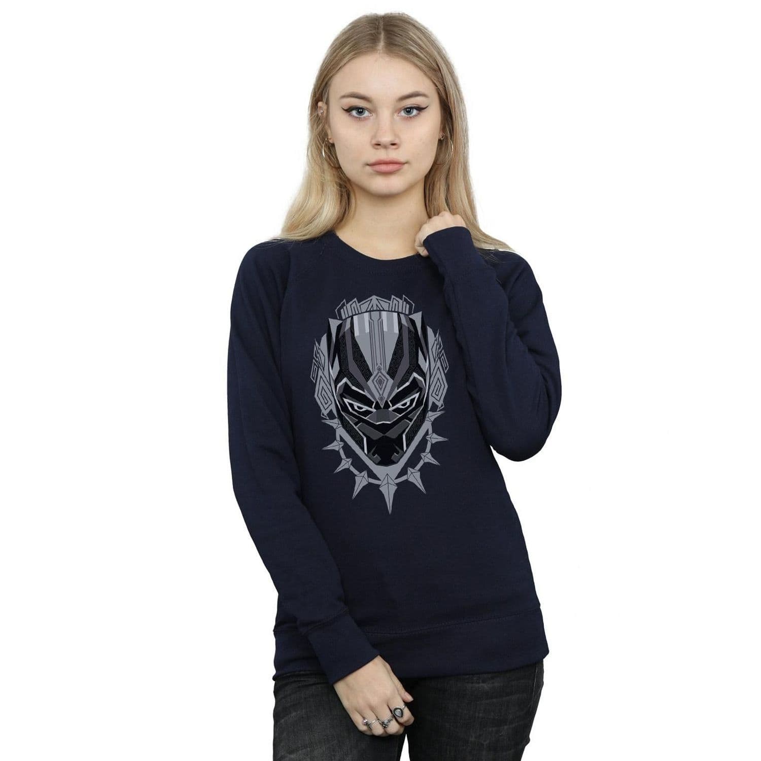 Panther Head Sweatshirt Navy