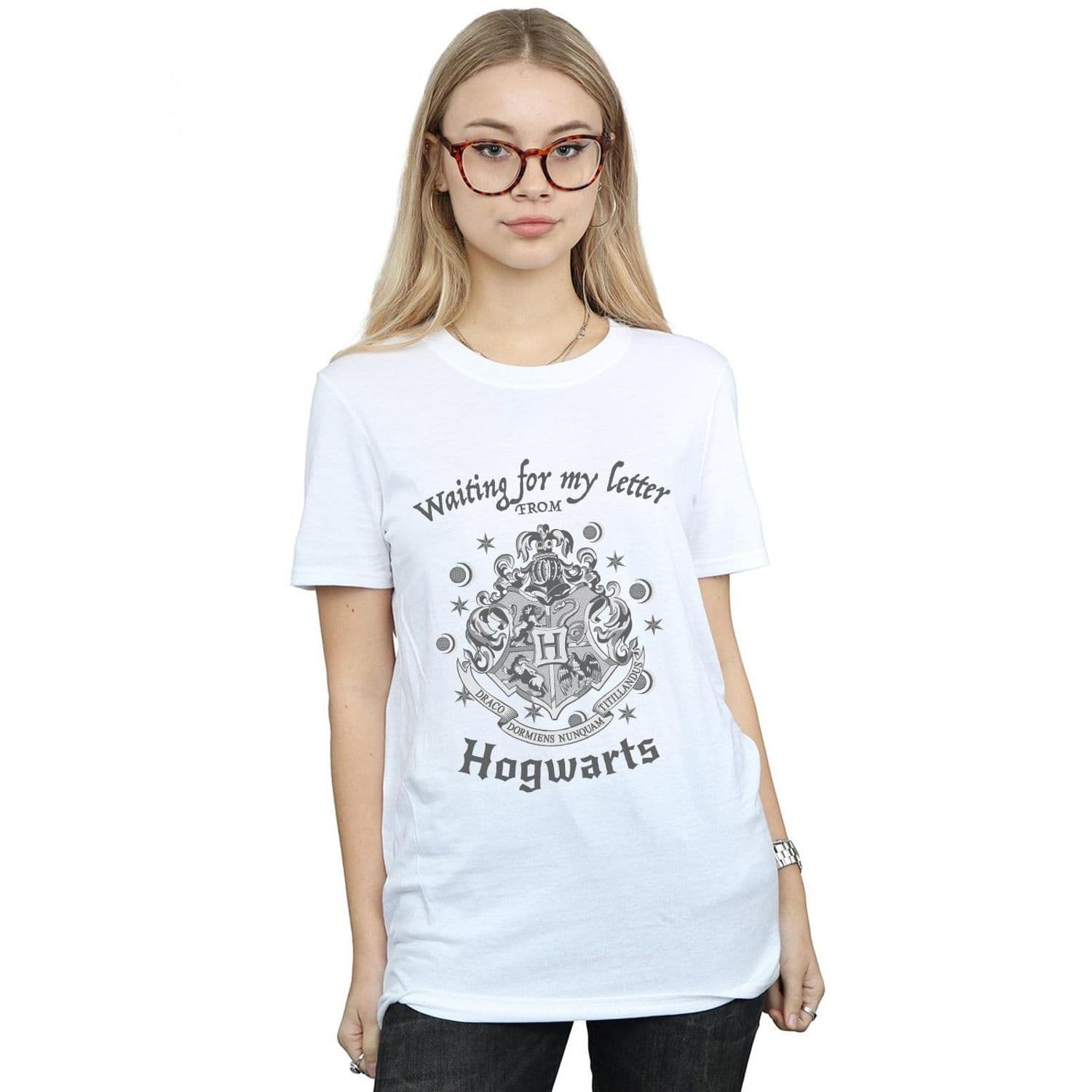 Waiting My Letter Hogwarts Cotton Boyfriend T Shirt