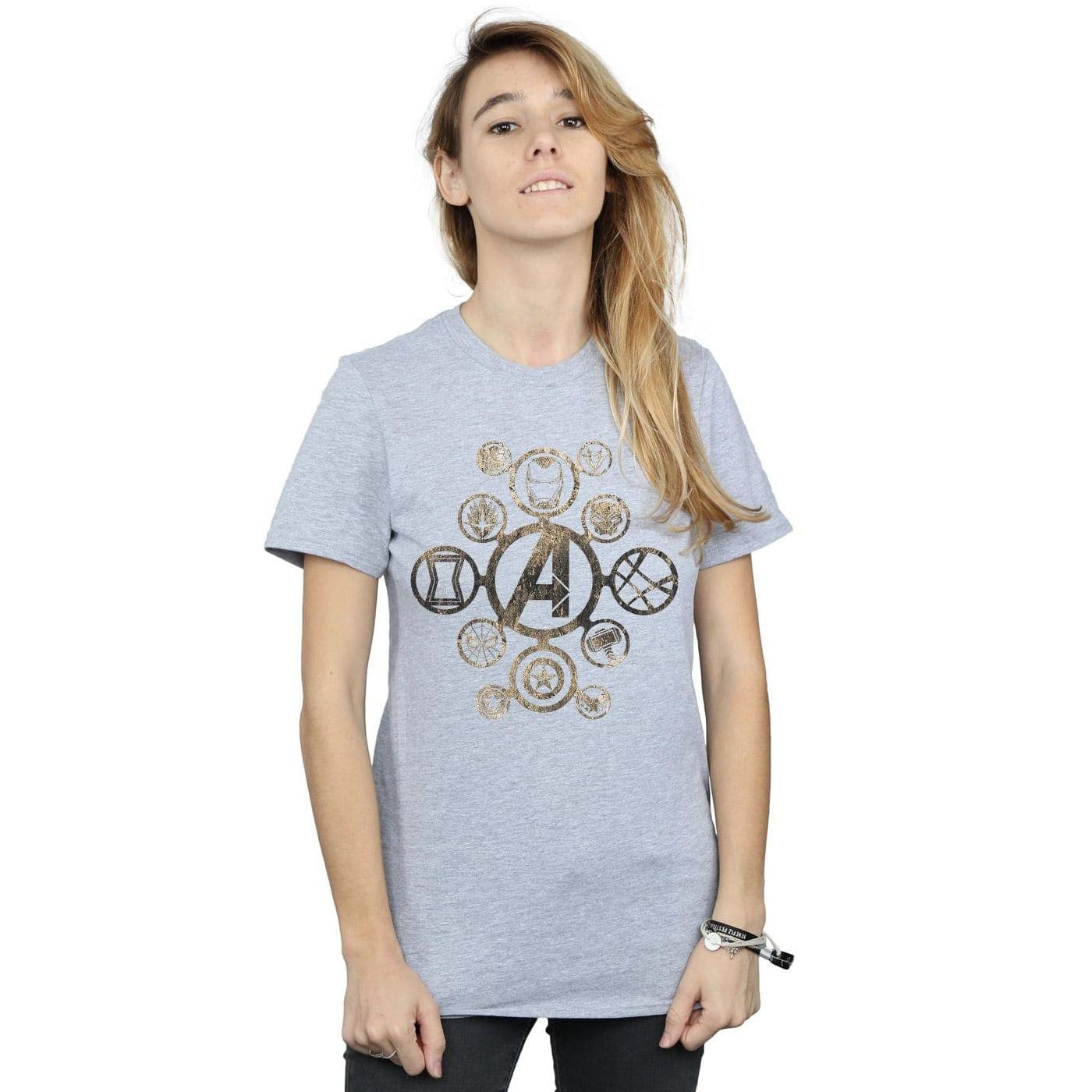 Avengers Infinity War Icons Cotton Boyfriend T Shirt