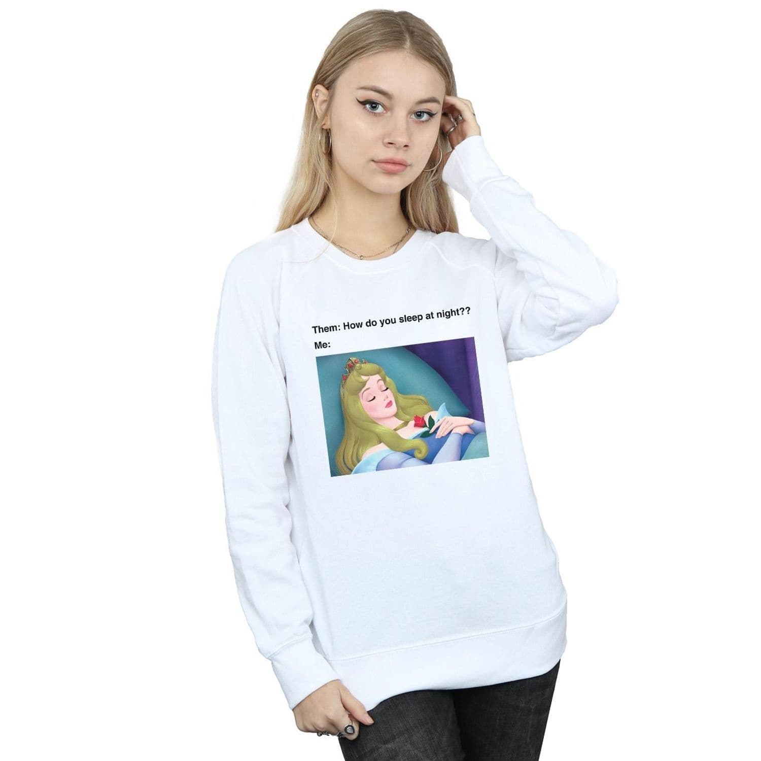 Sleeping Beauty Meme Sweatshirt