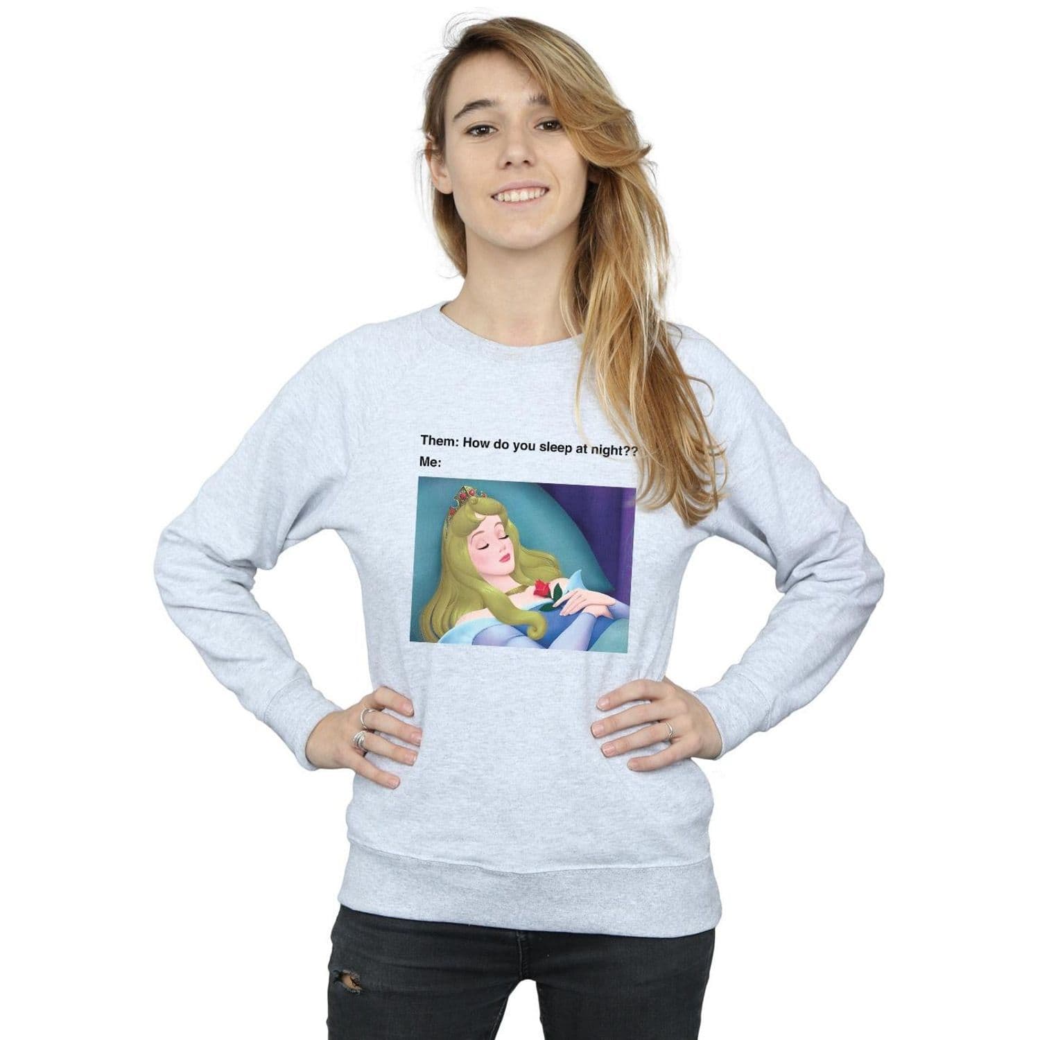 Sleeping Beauty Meme Sweatshirt