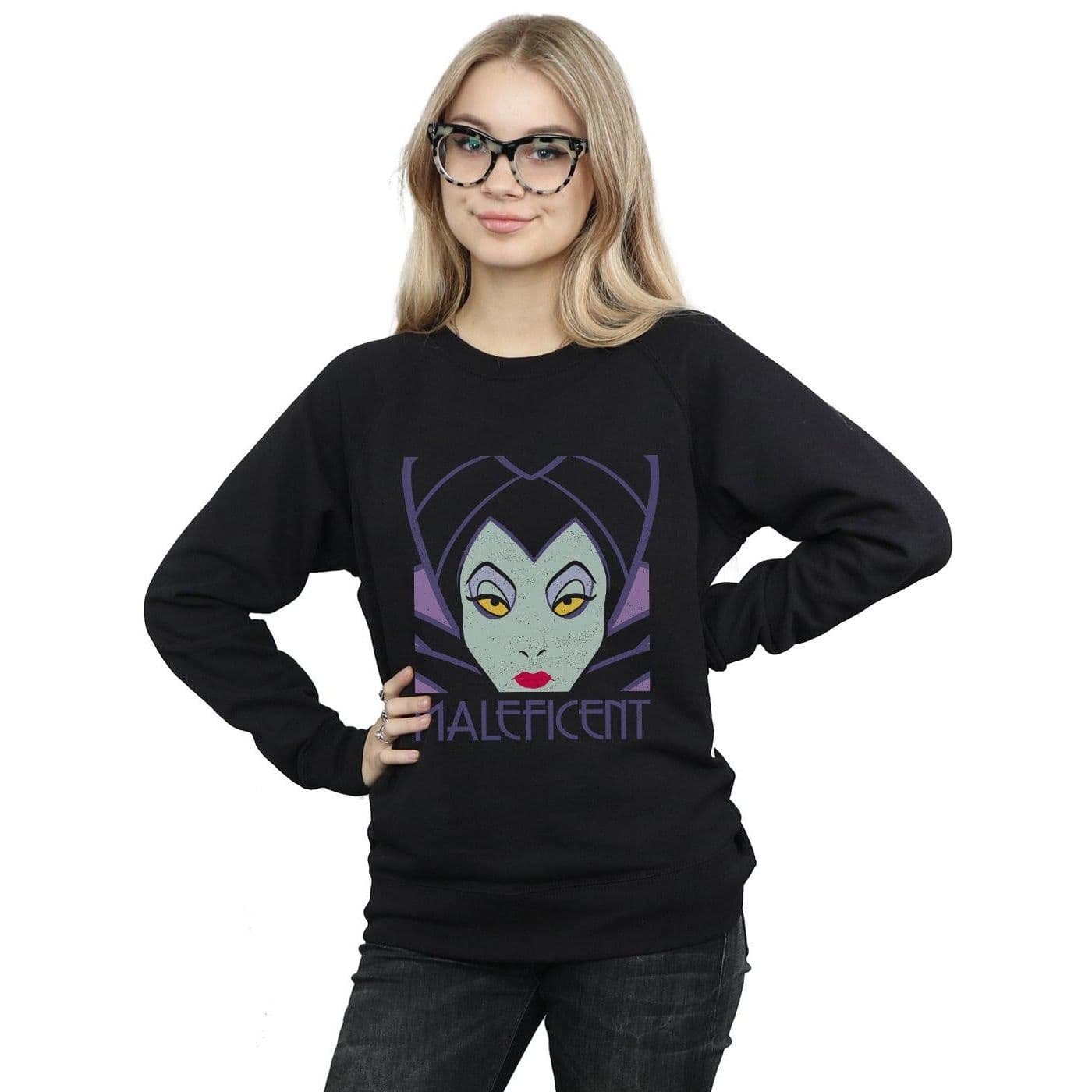 Maleficent Cropped Head Sweatshirt