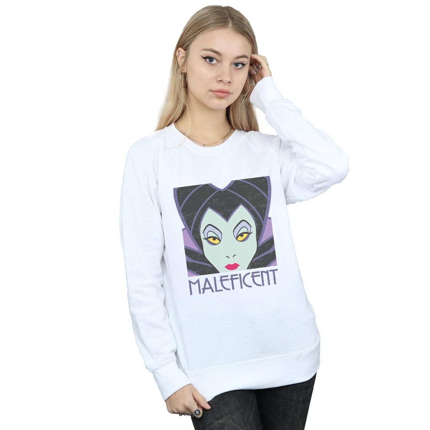 Maleficent Cropped Head Sweatshirt