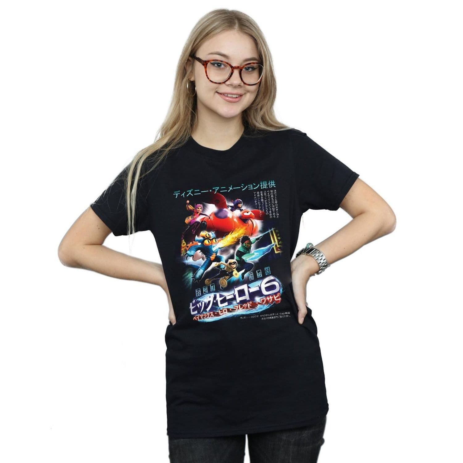 Big Hero 6 Anime Cover Cotton Boyfriend T Shirt