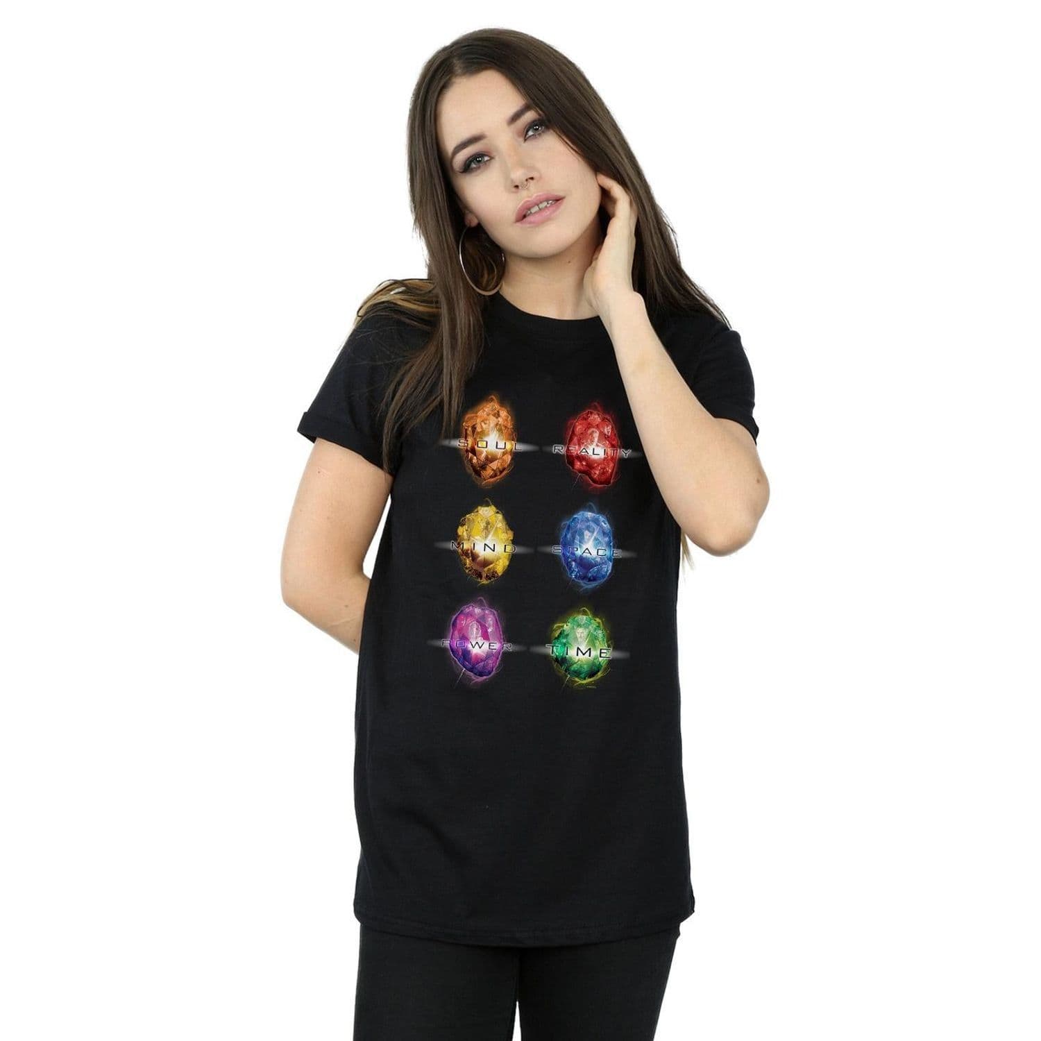 Avengers Infinity War Infinity Stones Cotton Boyfriend T Shirt