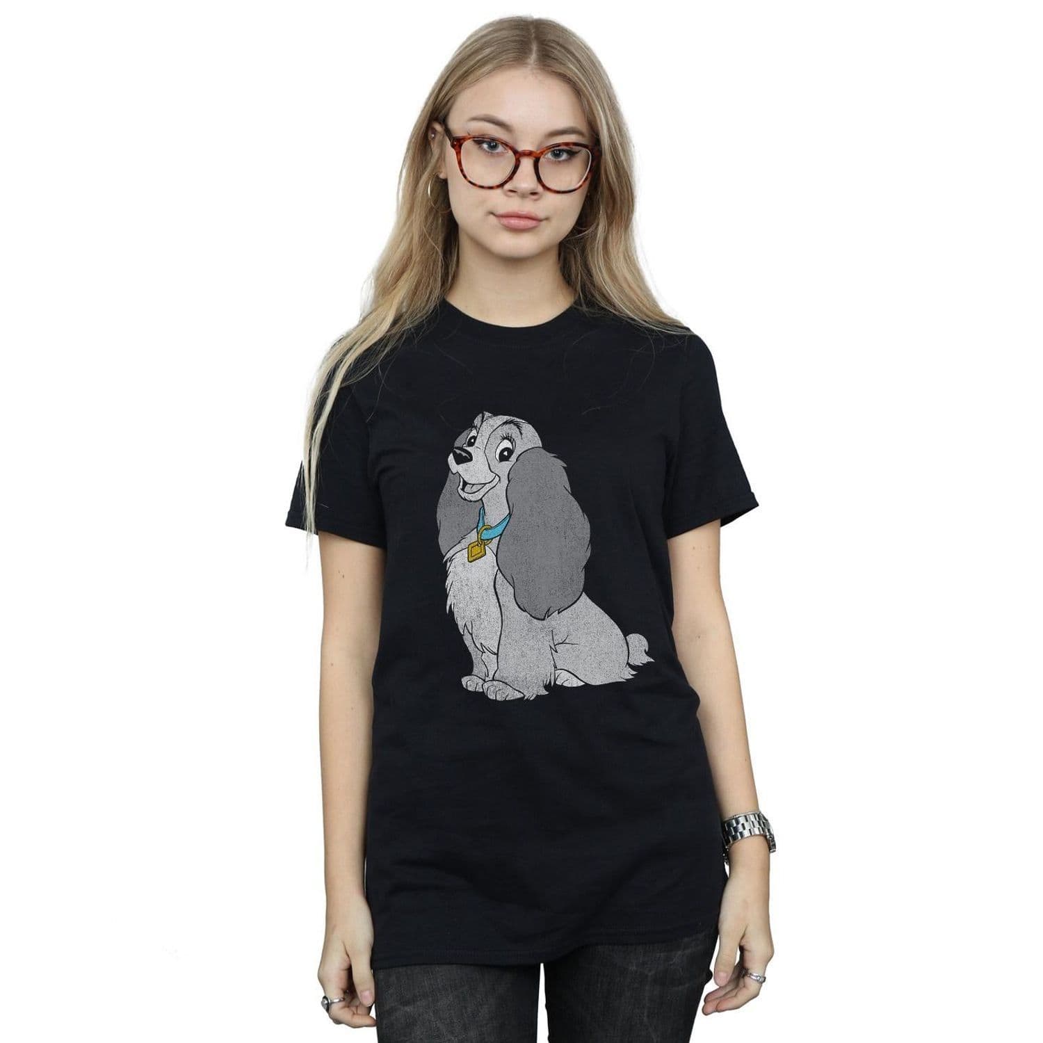 & Tramp Classic Cotton Boyfriend T Shirt