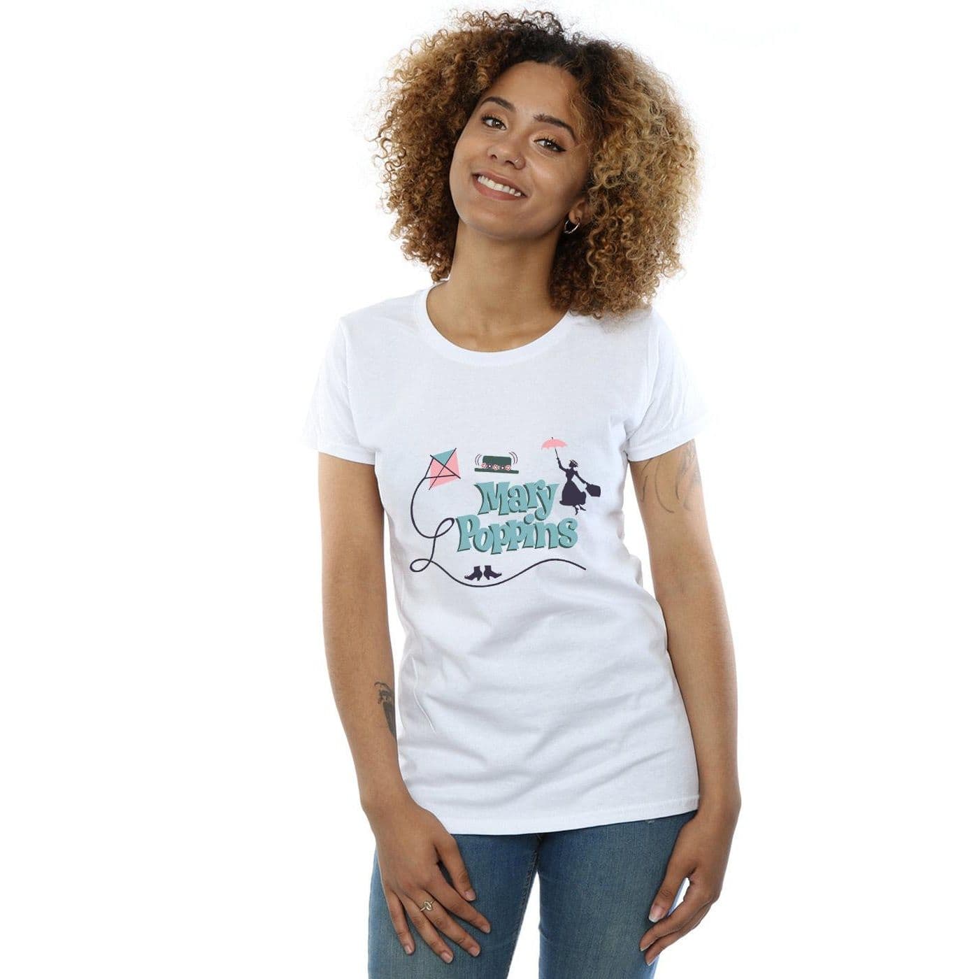 Mary Poppins Logo Cotton T Shirt