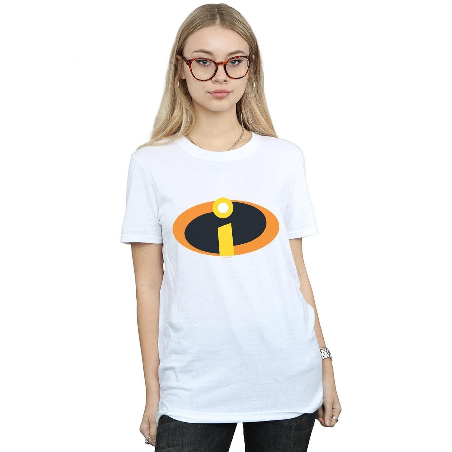 Incredibles Costume Logo Cotton Boyfriend T Shirt