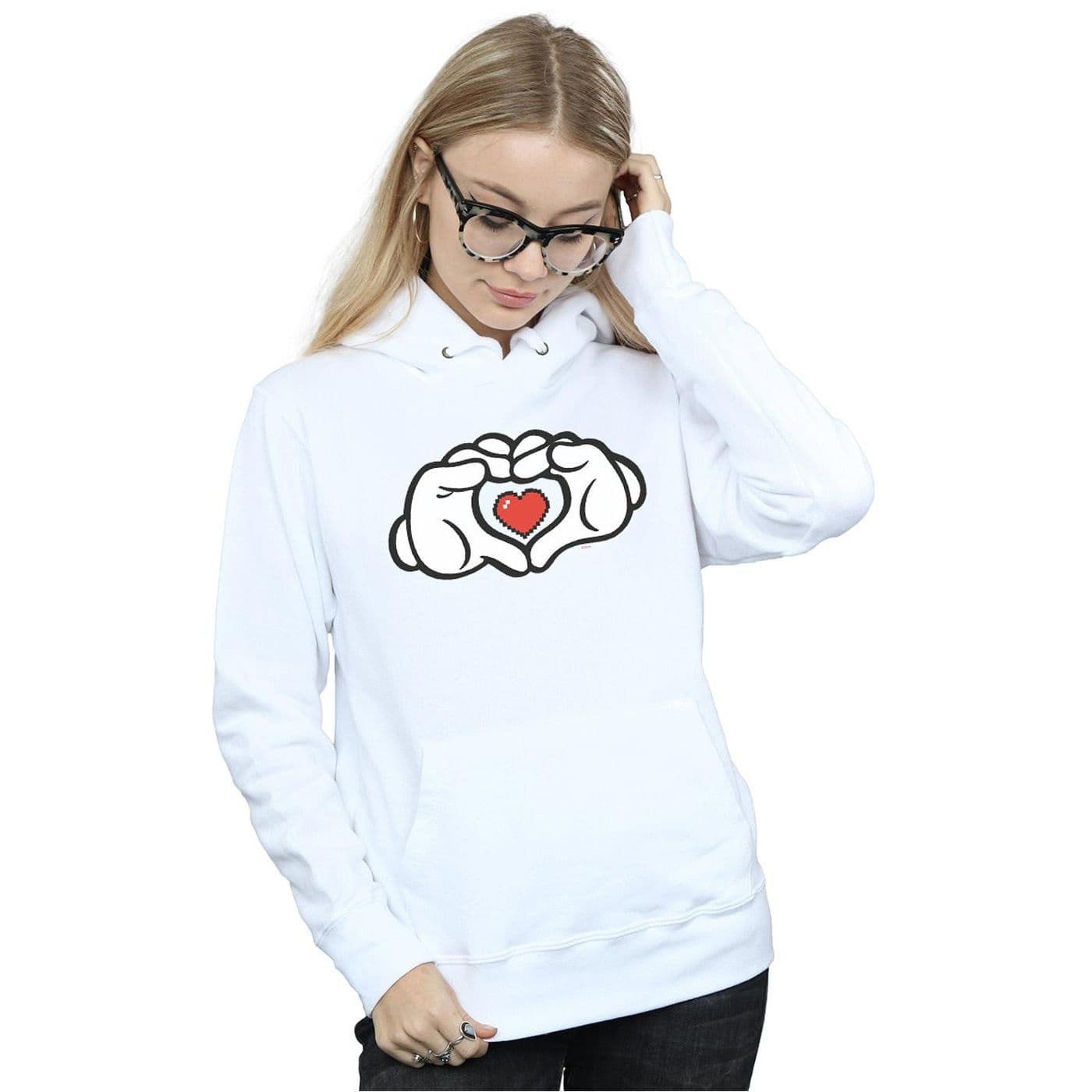 Mickey Mouse Heart Hands Hoodie