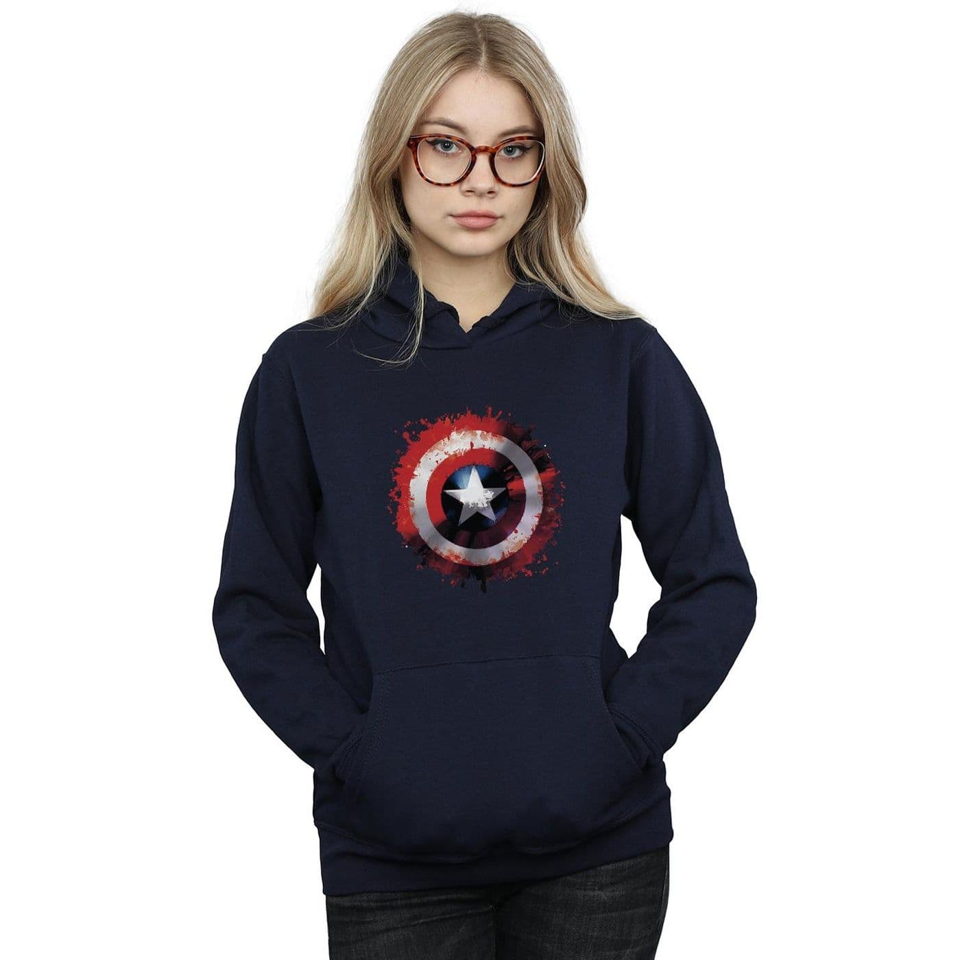 Avengers Captain America Art Shield Hoodie