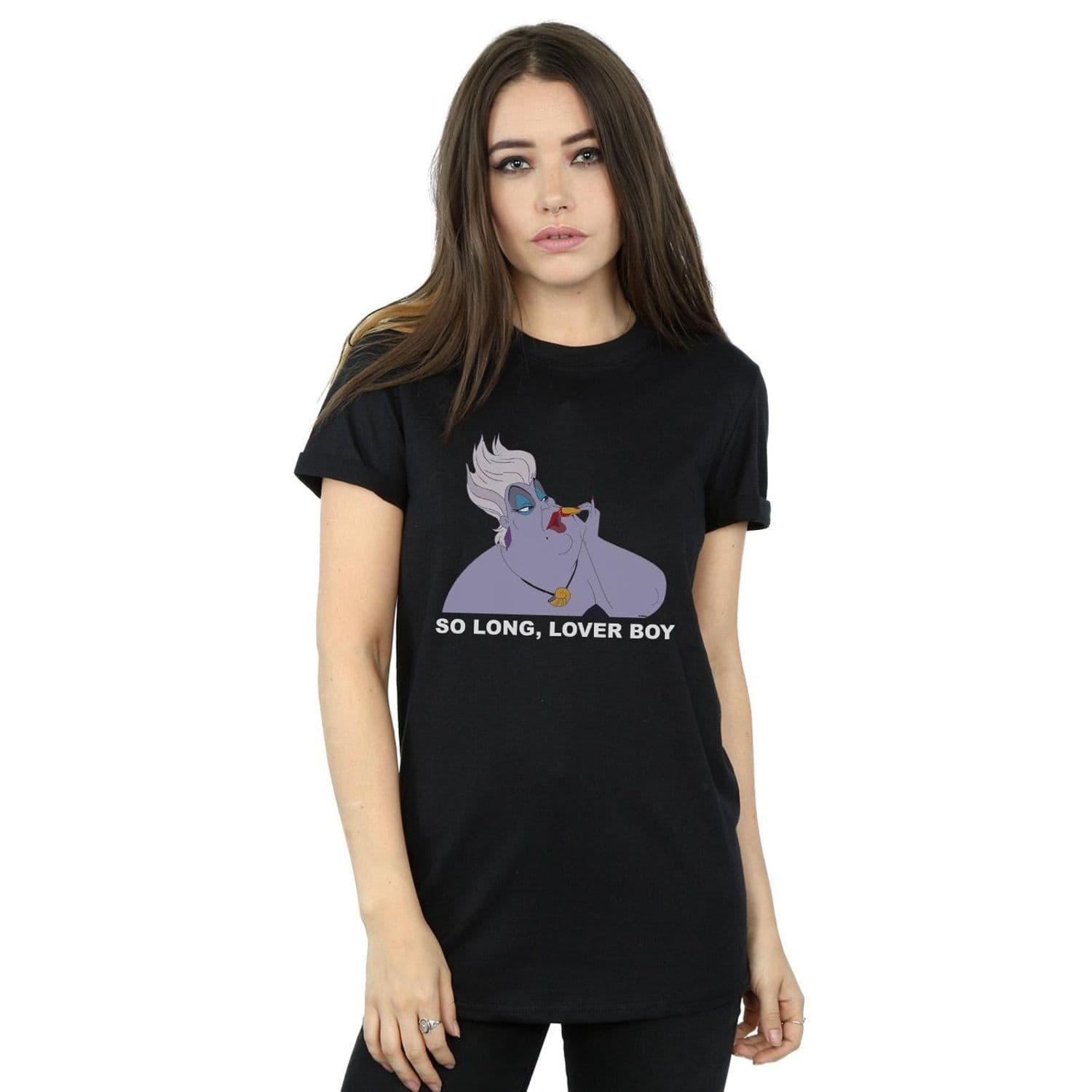 Little Mermaid Ursula So Long Cotton Boyfriend T Shirt