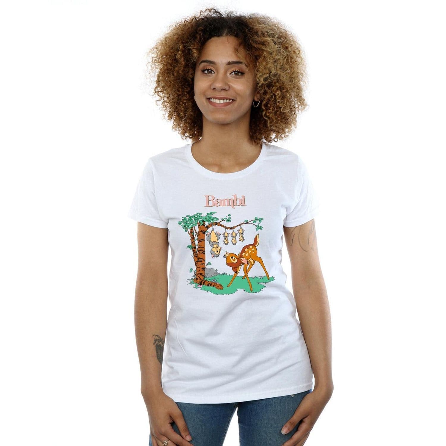 Bambi Tilted Up Cotton T Shirt