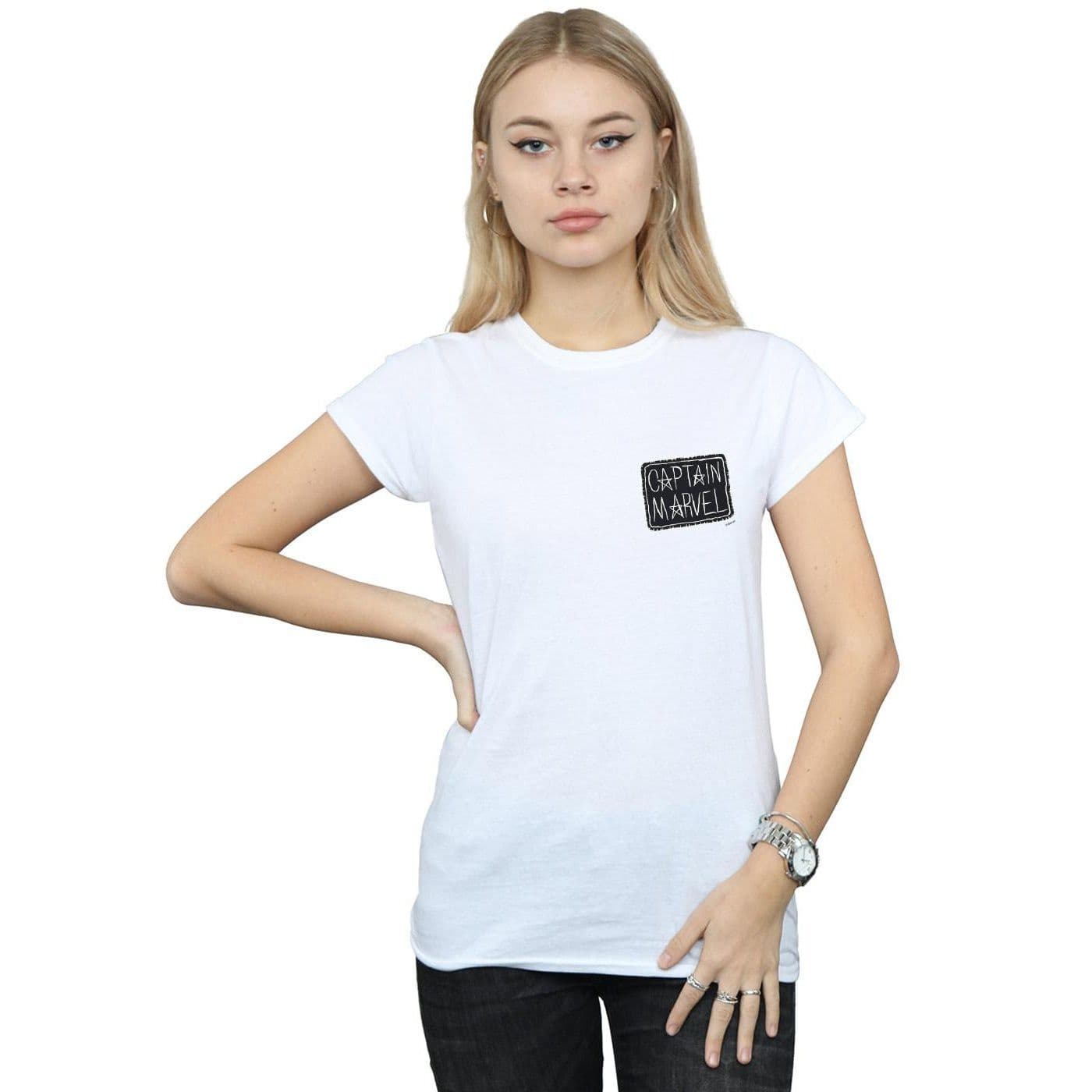 Captain Breast Patch Cotton T Shirt