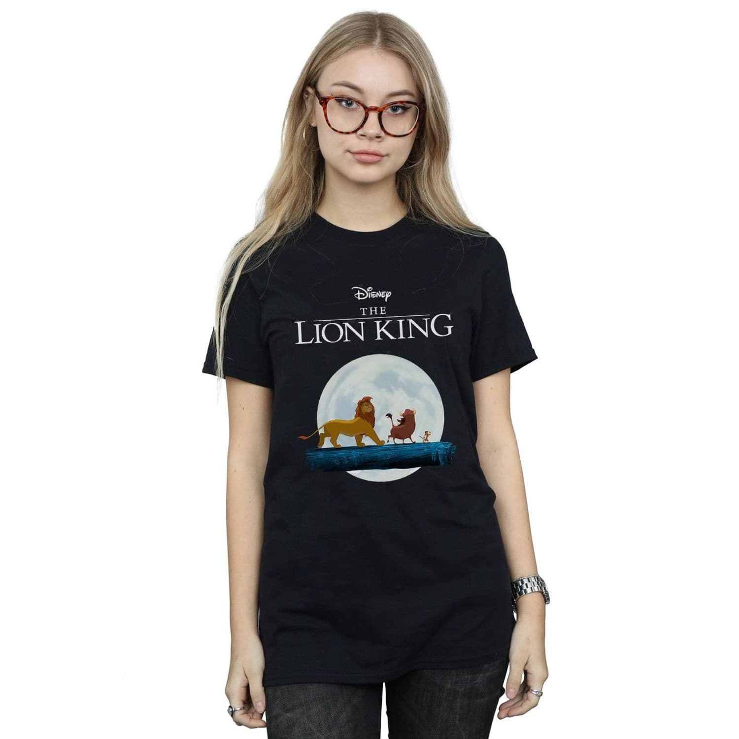 Lion King Hakuna Matata Walk Cotton Boyfriend T Shirt