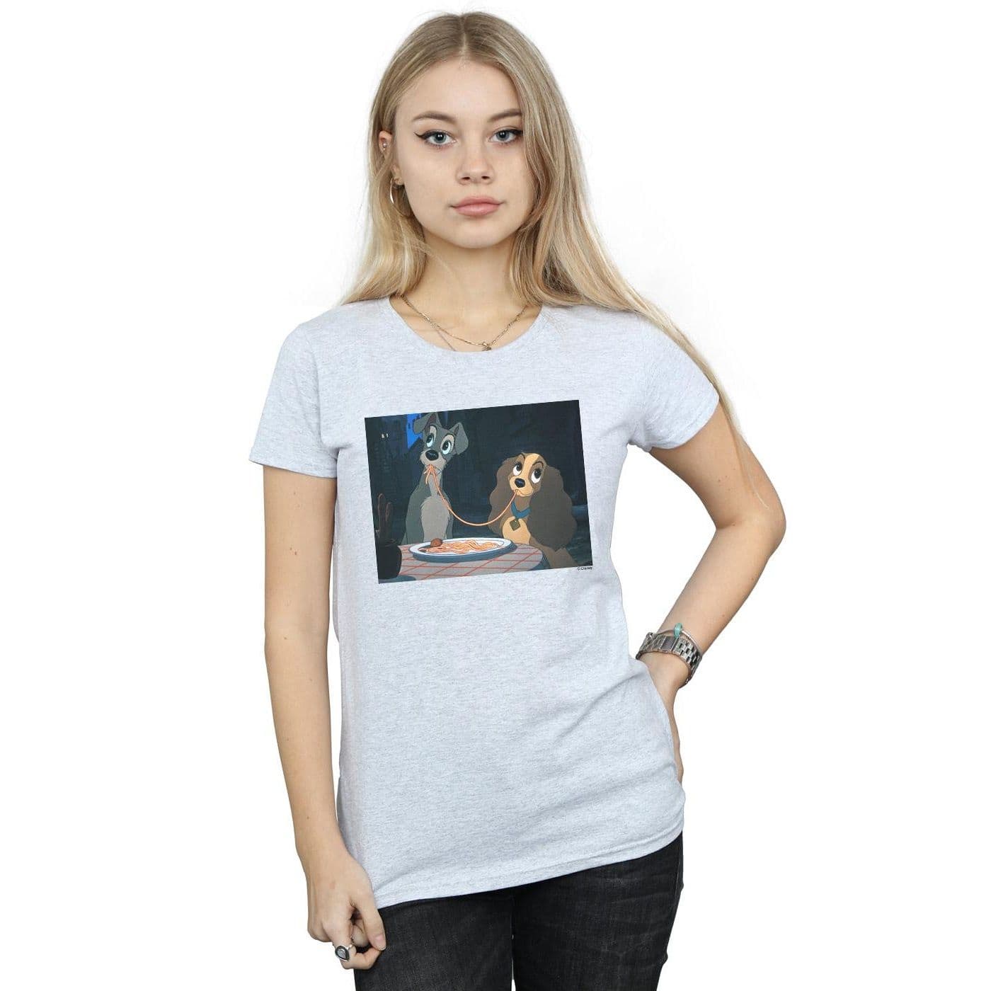 & Tramp Spaghetti Slurp Cotton T Shirt