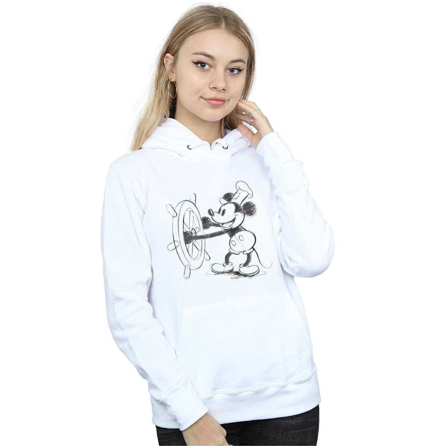 Mickey Mouse Steamboat Sketch Hoodie
