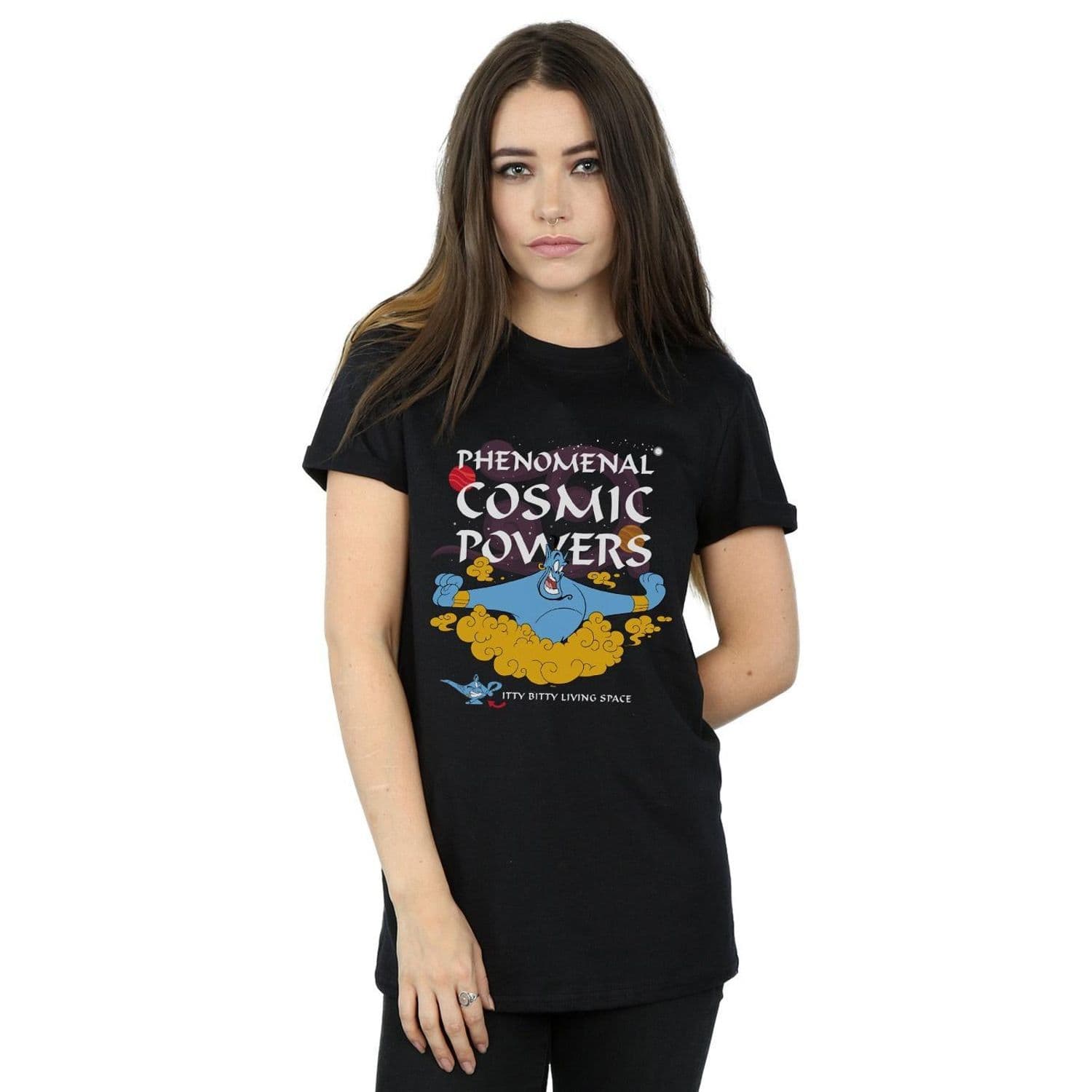 Aladdin Genie Phenomenal Cosmic Powers Cotton Boyfriend T Shirt