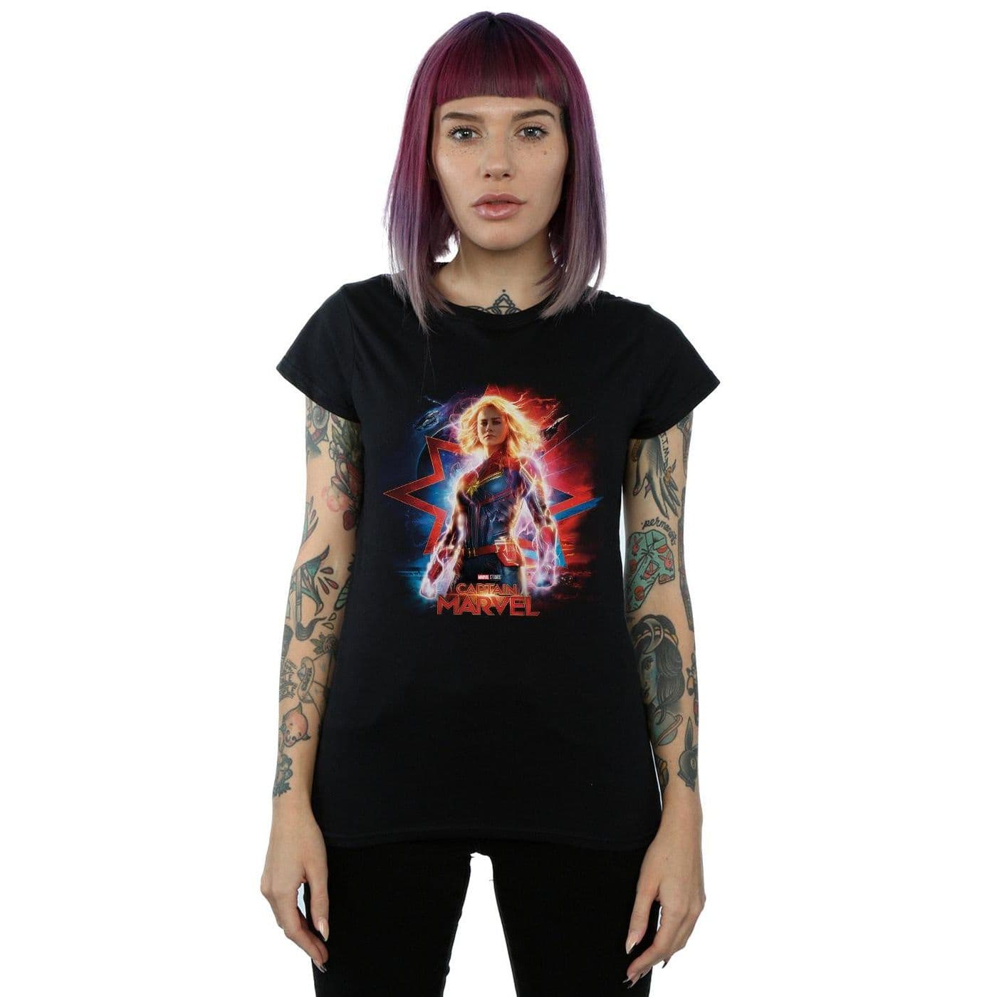 Captain Poster Cotton T Shirt