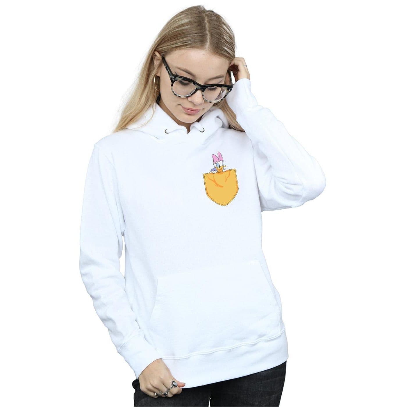 Daisy Duck Faux Pocket Hoodie