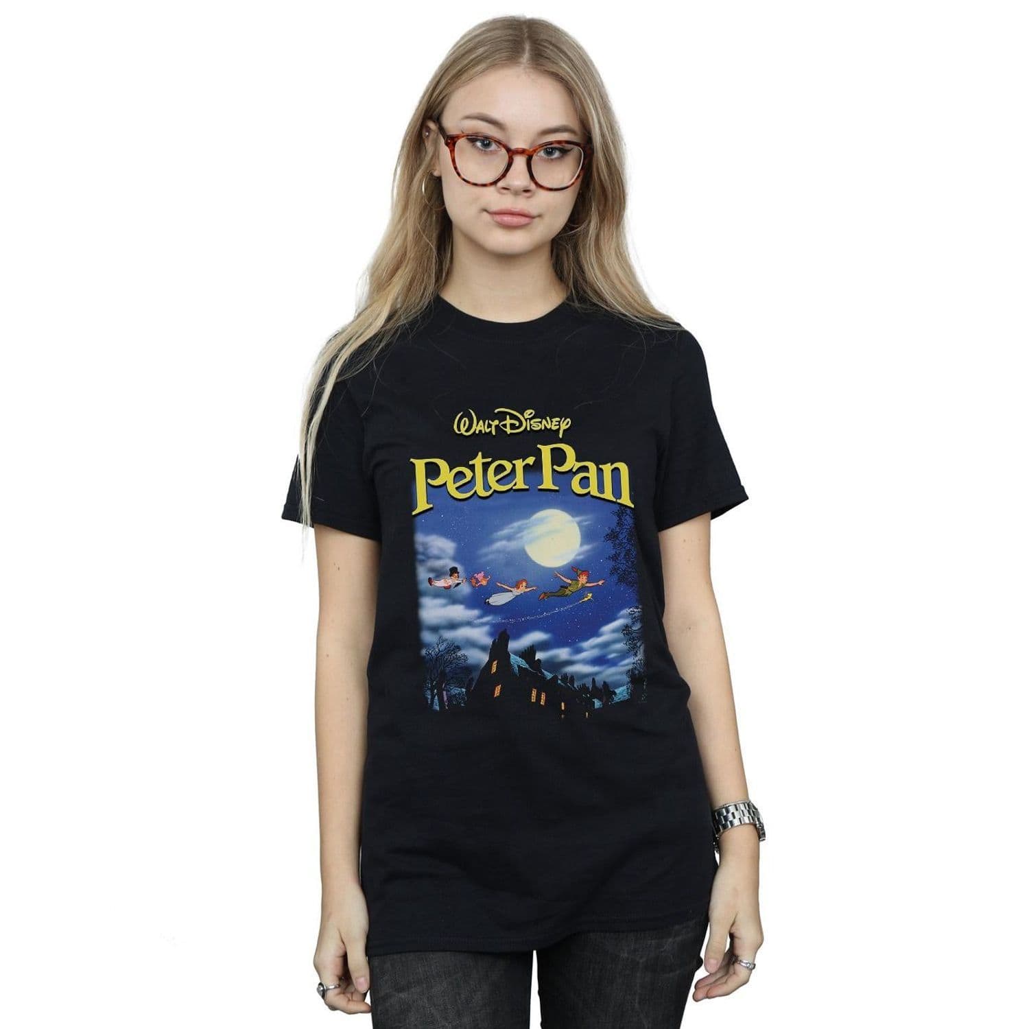 Peter Pan Come Me Homage Cotton Boyfriend T Shirt