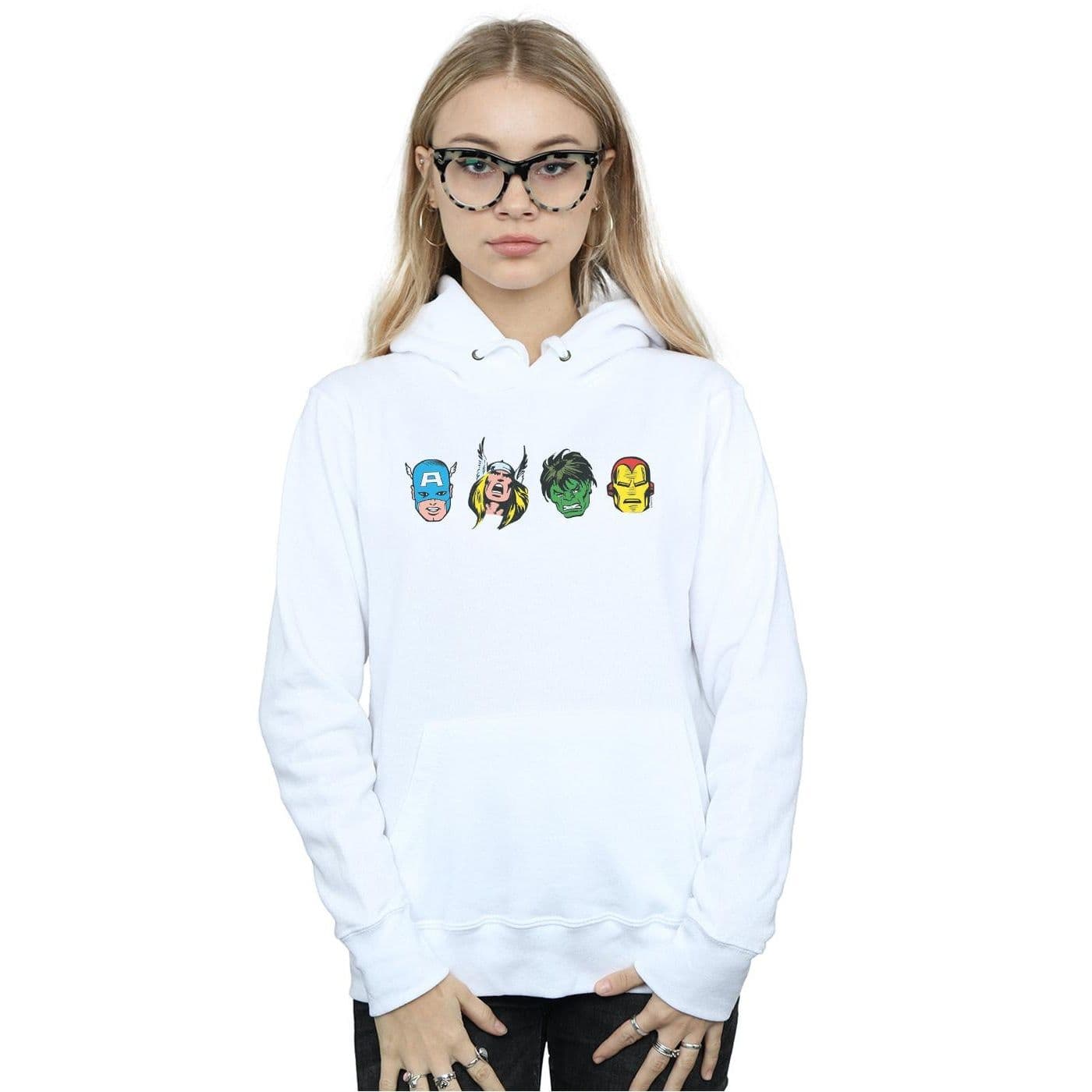 Avengers Comic Heads Hoodie