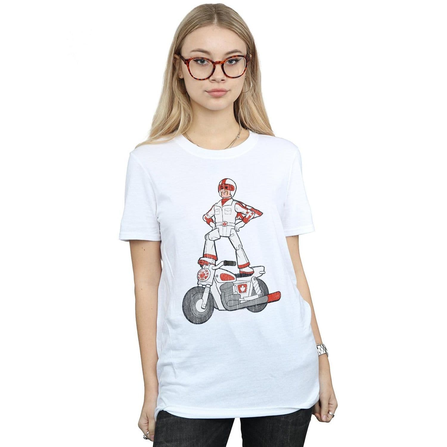 Toy Story 4 Duke Caboom Pose Cotton Boyfriend T Shirt
