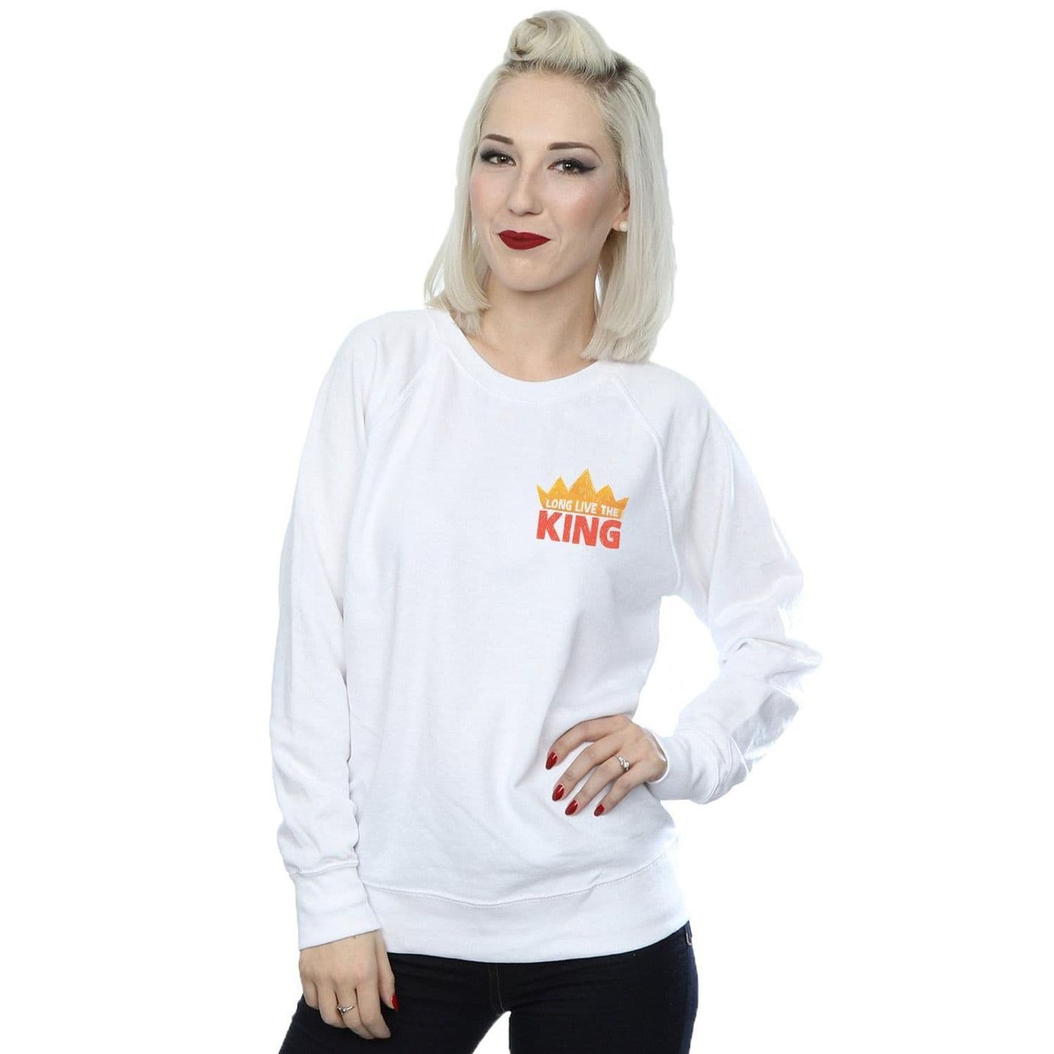 Lion King Movie Long Live Breast Print Sweatshirt