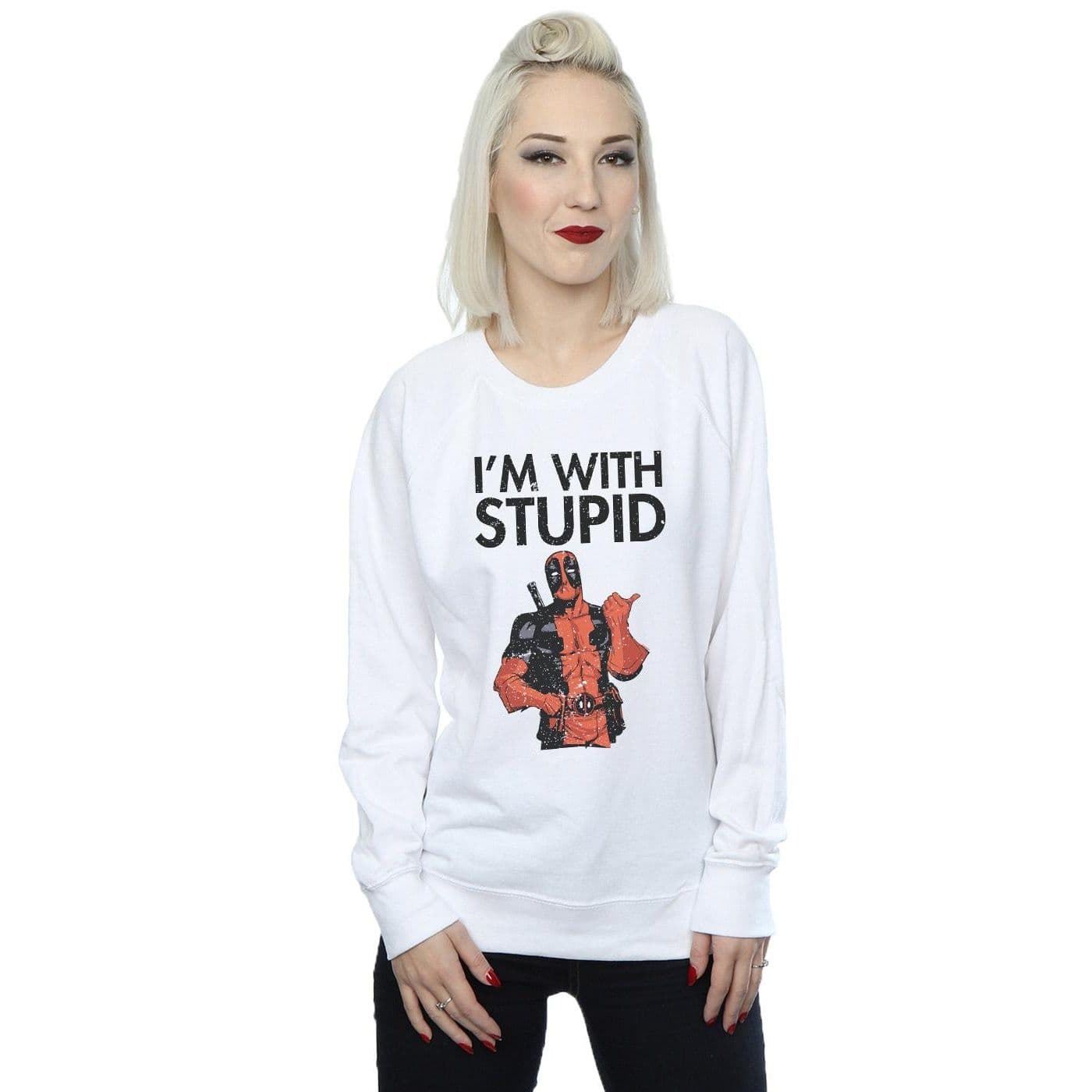 Deadpool I´m Stupid Sweatshirt