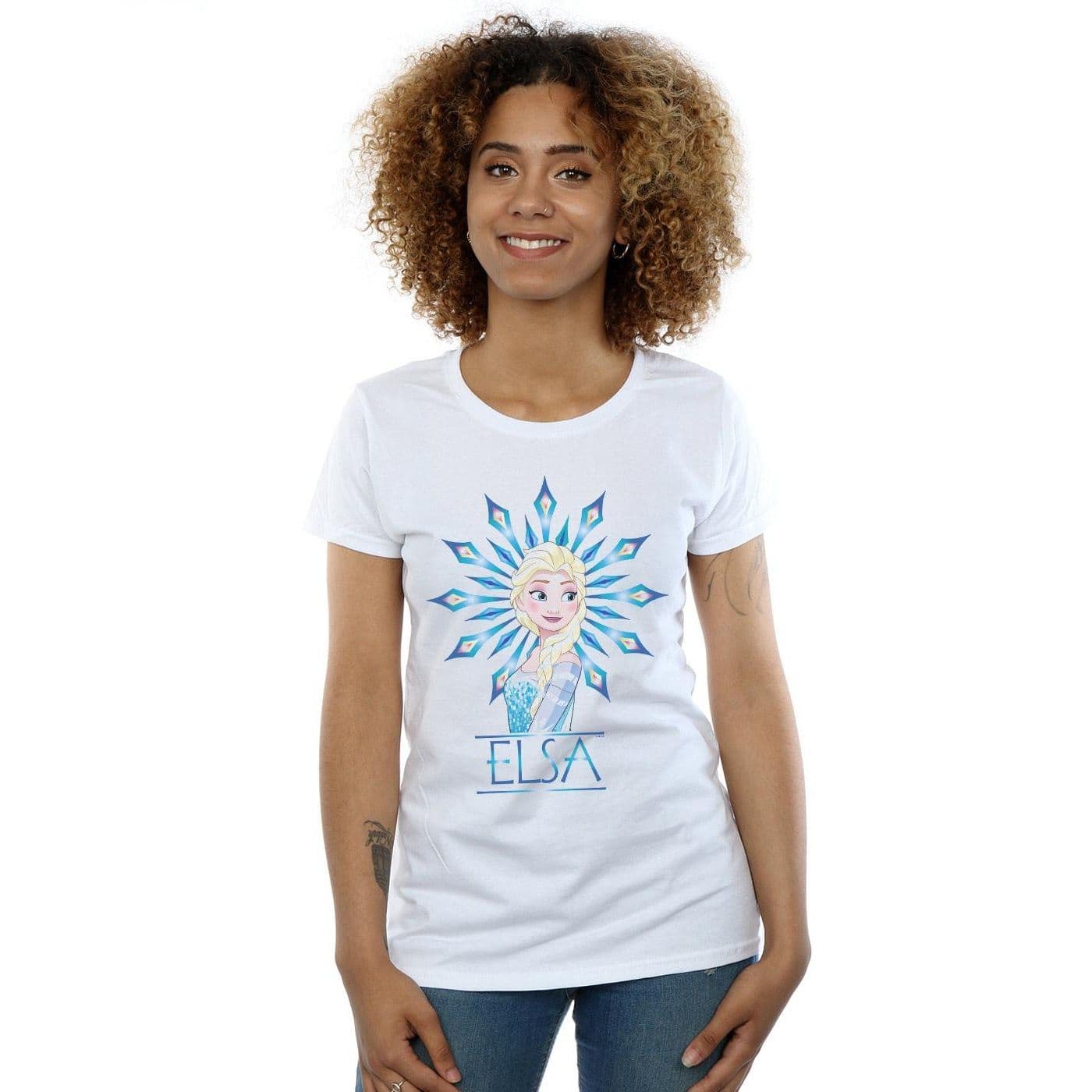 Frozen Elsa Snowflake Cotton T Shirt