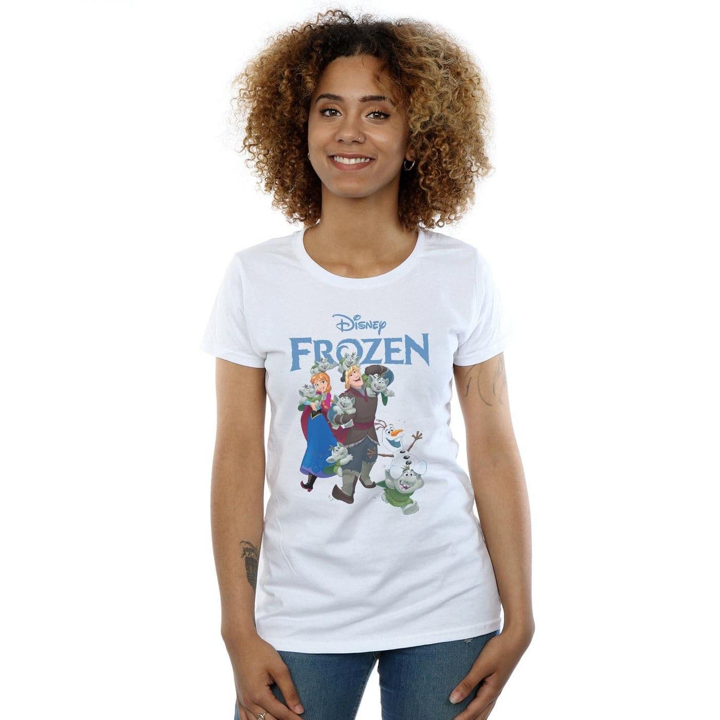 Frozen Happy Trolls Cotton T Shirt