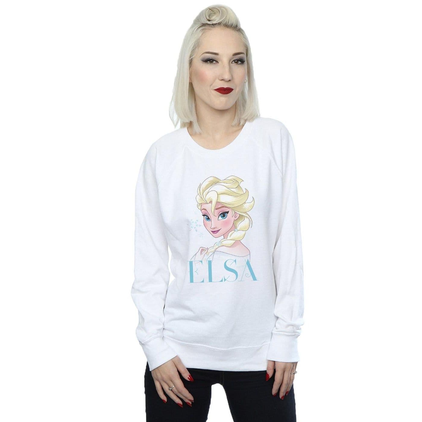 Frozen Elsa Snowflake Portrait Sweatshirt