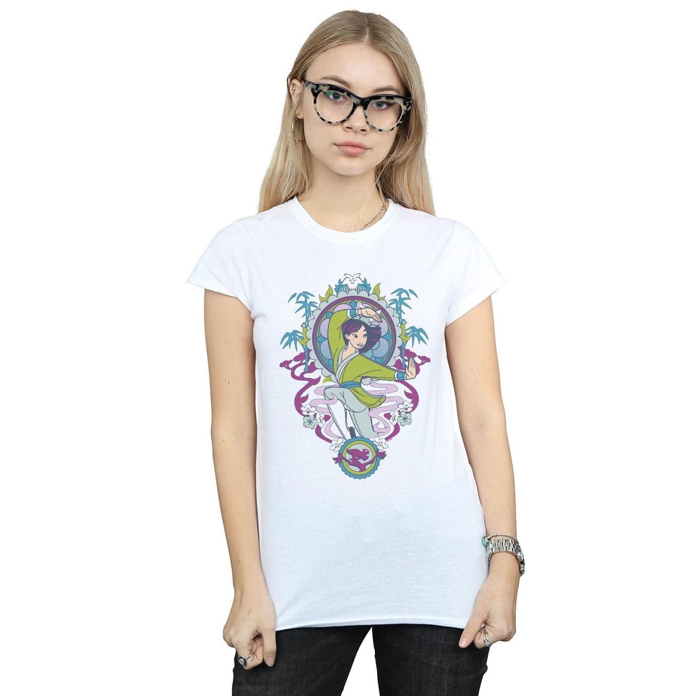 Mulan Ornamental Cotton T Shirt
