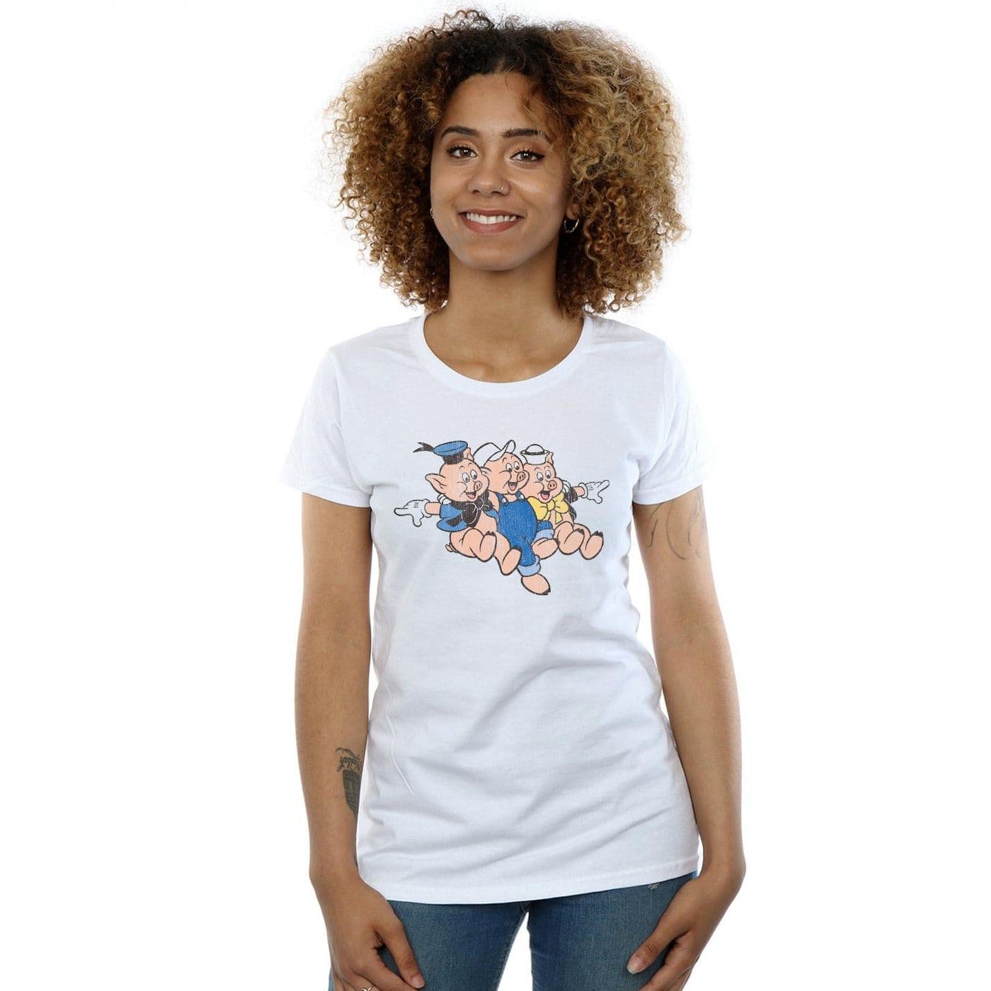 Three Little Pigs Jump Cotton T Shirt