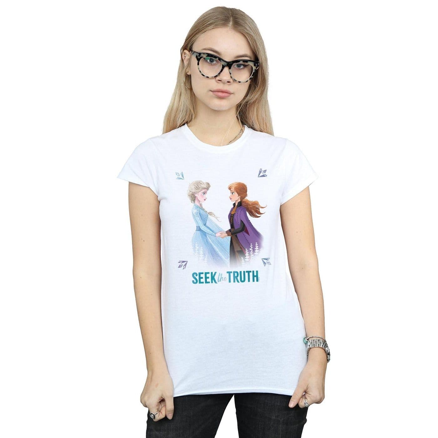 Frozen 2 Elsa & Anna Seek Truth Cotton T Shirt