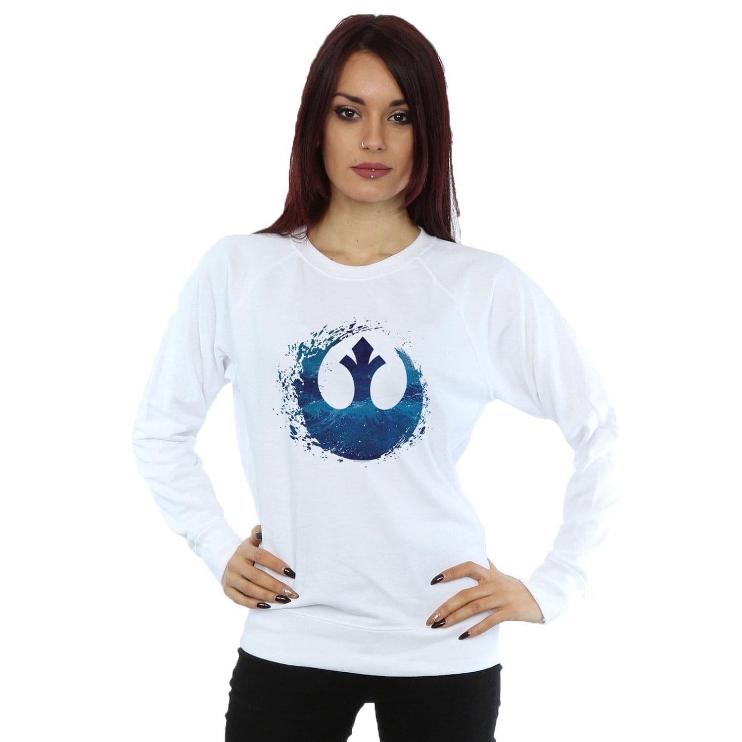 Star Wars Rise Skywalker Resistance Symbol Wave Sweatshirt