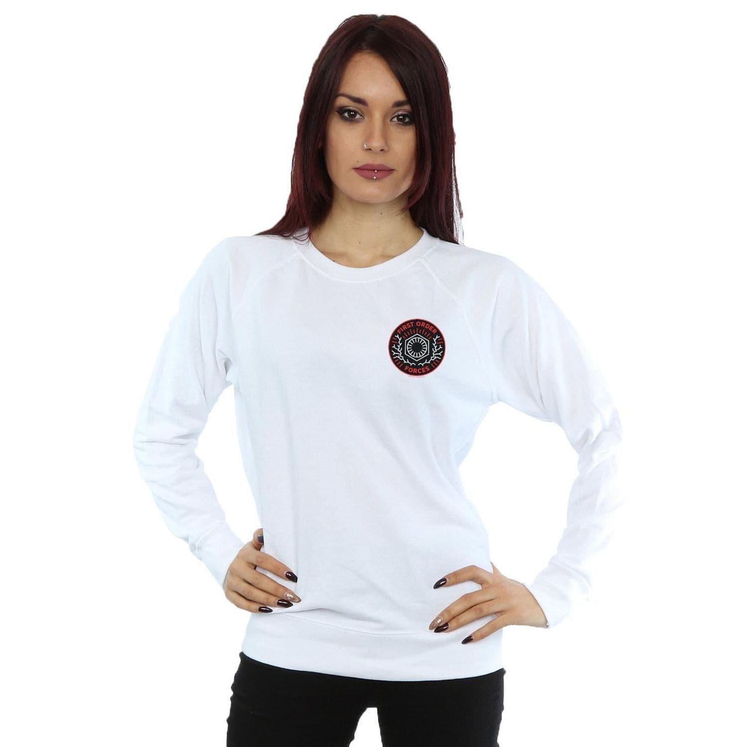 Star Wars Rise Skywalker First Order Forces Breast Print Sweatshirt