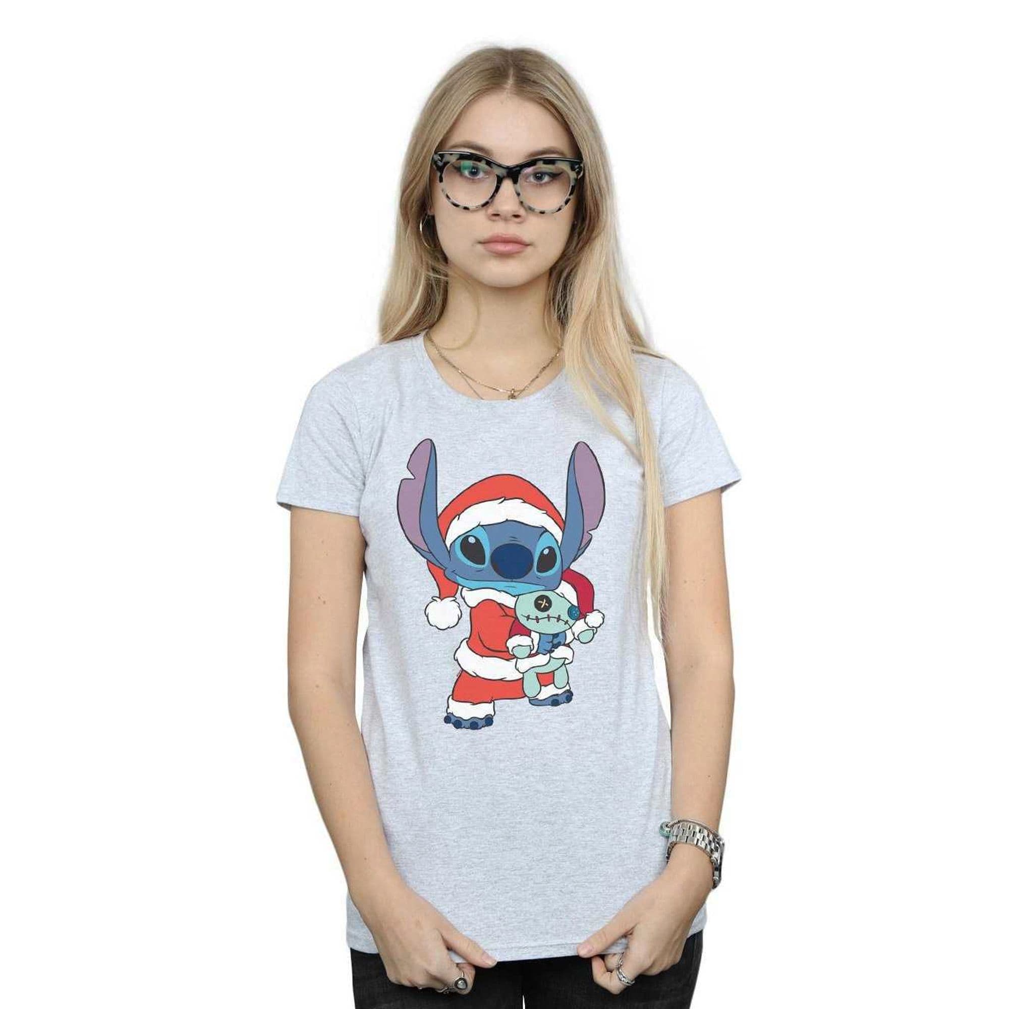 Lilo & Stitch Stitch Christmas Cotton T Shirt