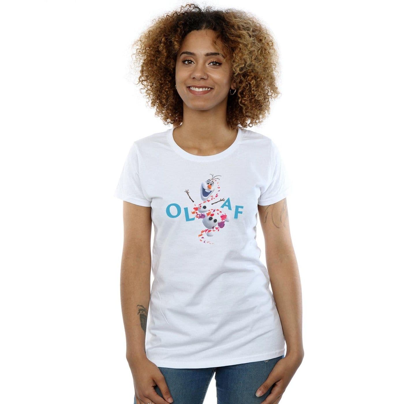 Frozen 2 Olaf Leaf Jump Cotton T Shirt
