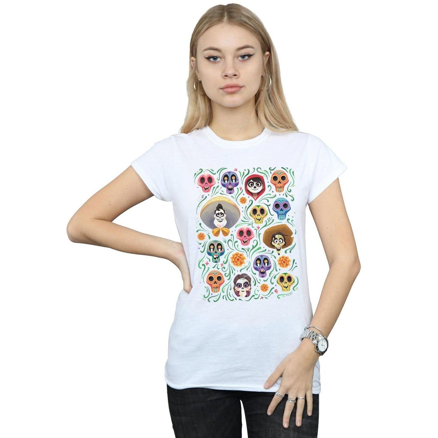 Coco Heads Pattern Cotton T Shirt