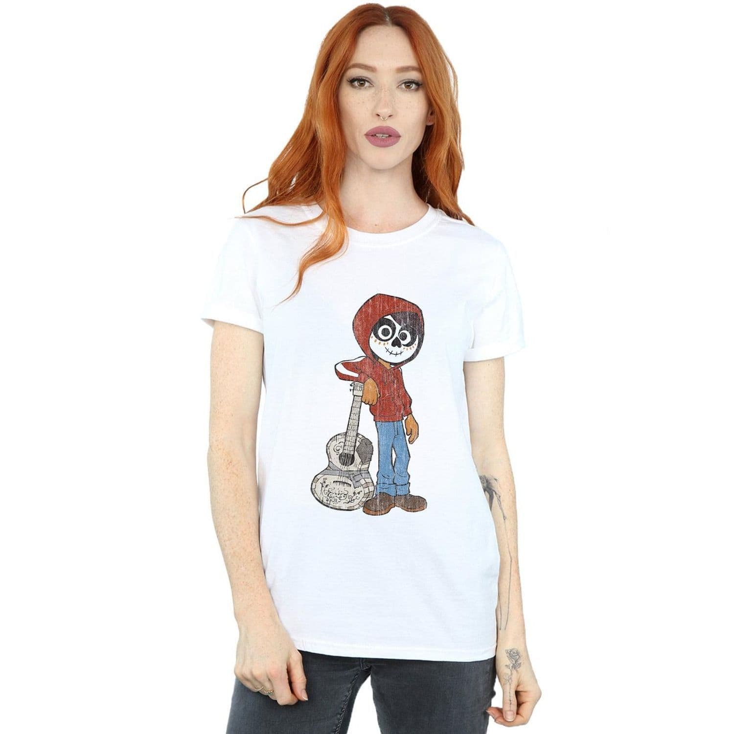 Coco Miguel Guitar Cotton Boyfriend T Shirt