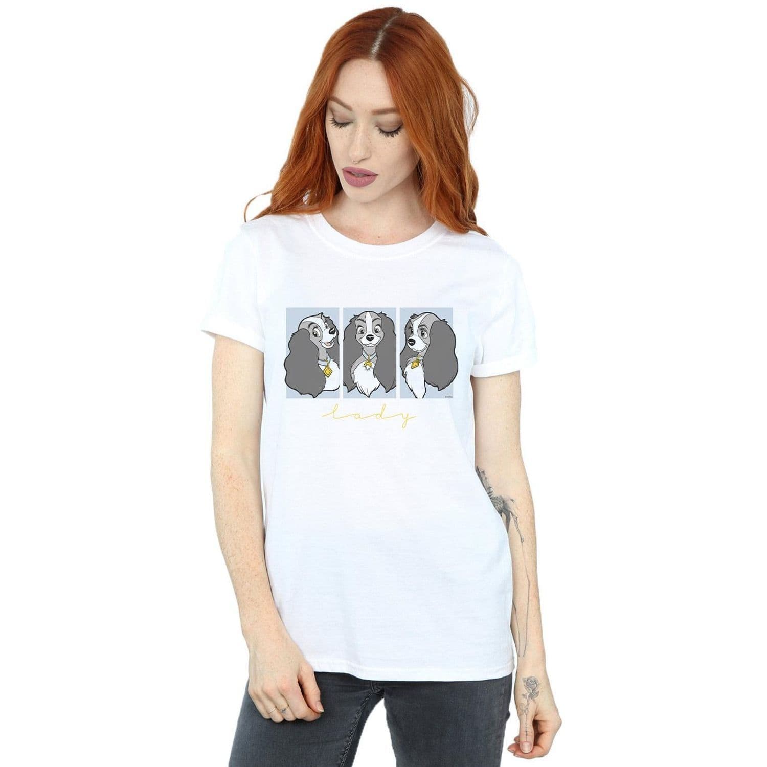 & Tramp Frames Cotton Boyfriend T Shirt