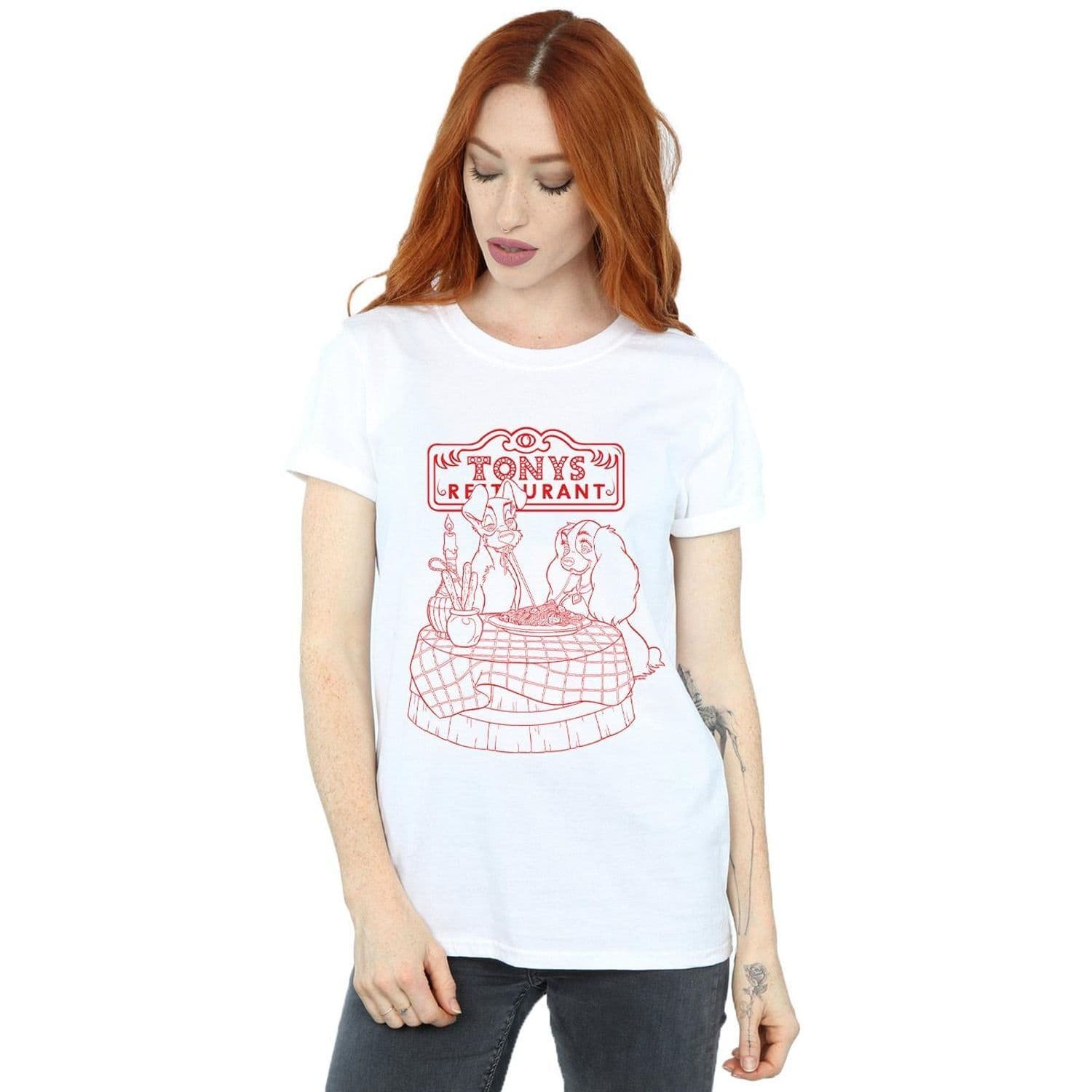 & Tramp That´s Amore Cotton Boyfriend T Shirt