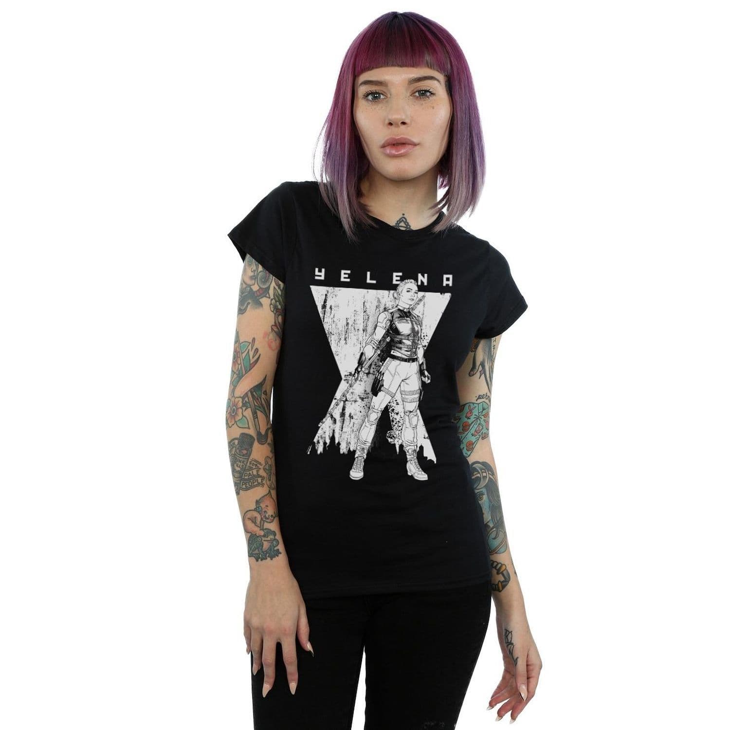 Widow Movie Yelena Romanoff Mono Cotton T Shirt