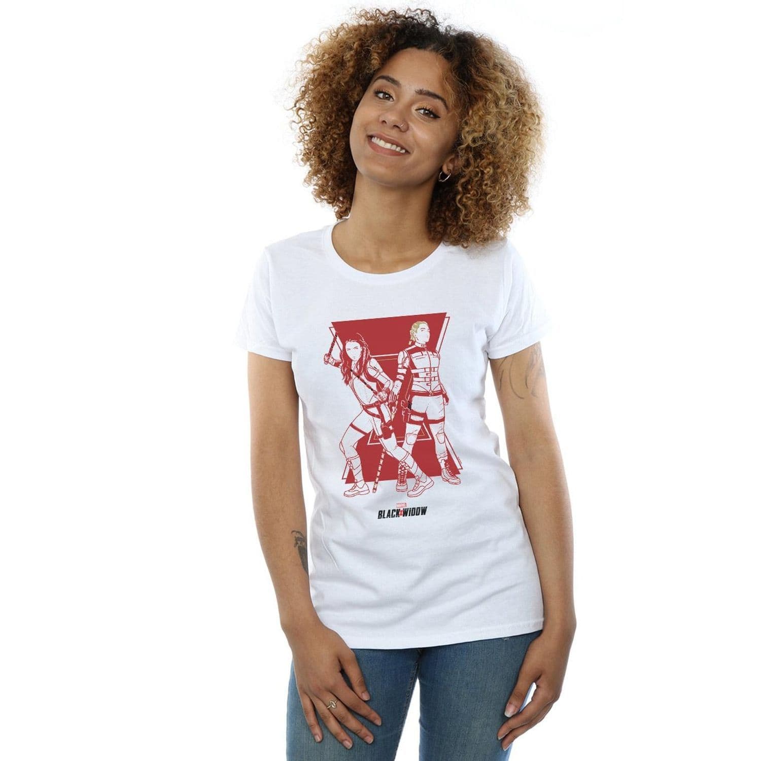 Widow Movie Sisters Silhouette Cotton T Shirt White