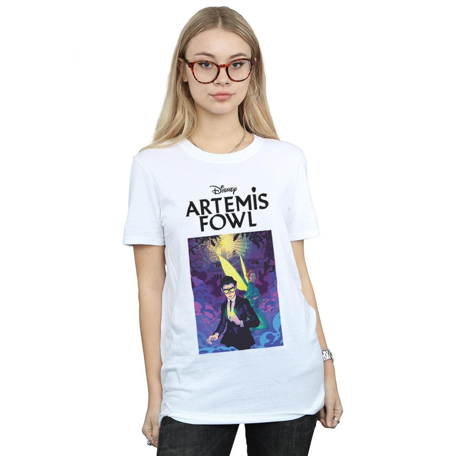 Artemis Fowl Book Cover Cotton Boyfriend T Shirt