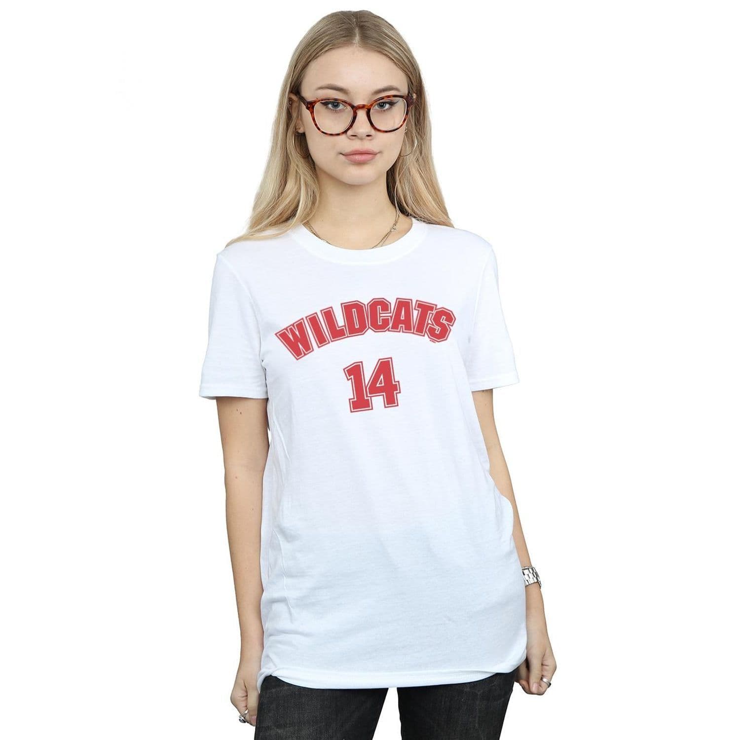 High School Musical Musical Wildcats 14 Cotton Boyfriend T Shirt