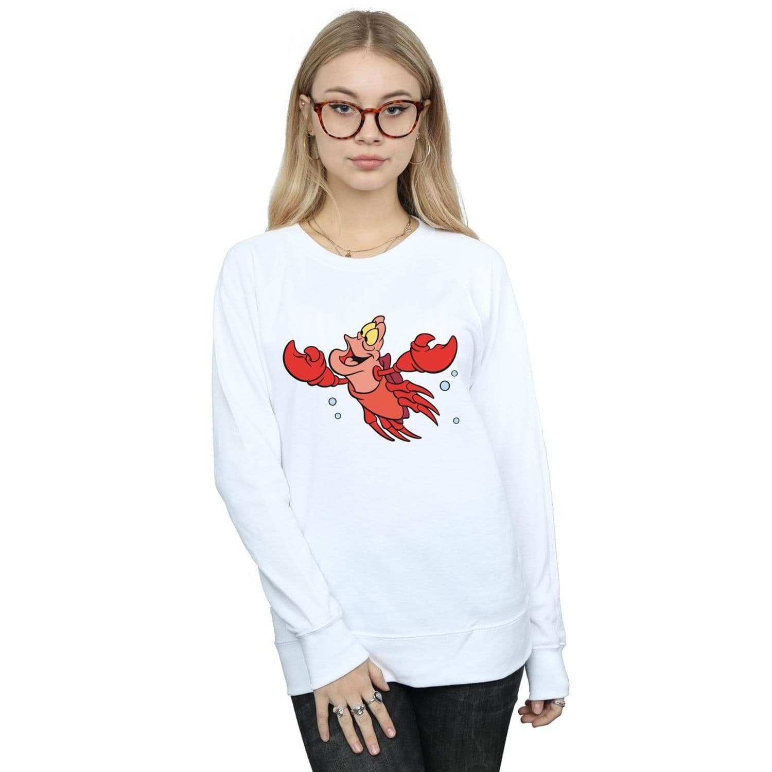 Little Mermaid Sebastian Bubbles Sweatshirt