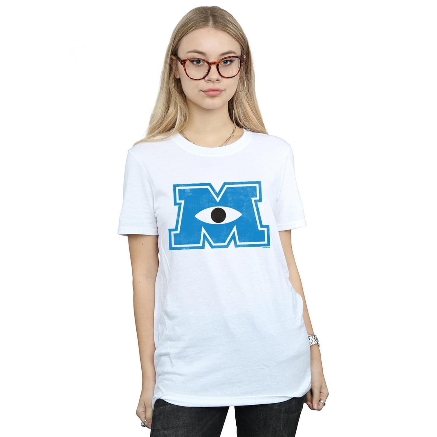 Monsters University Monster M Cotton Boyfriend T Shirt
