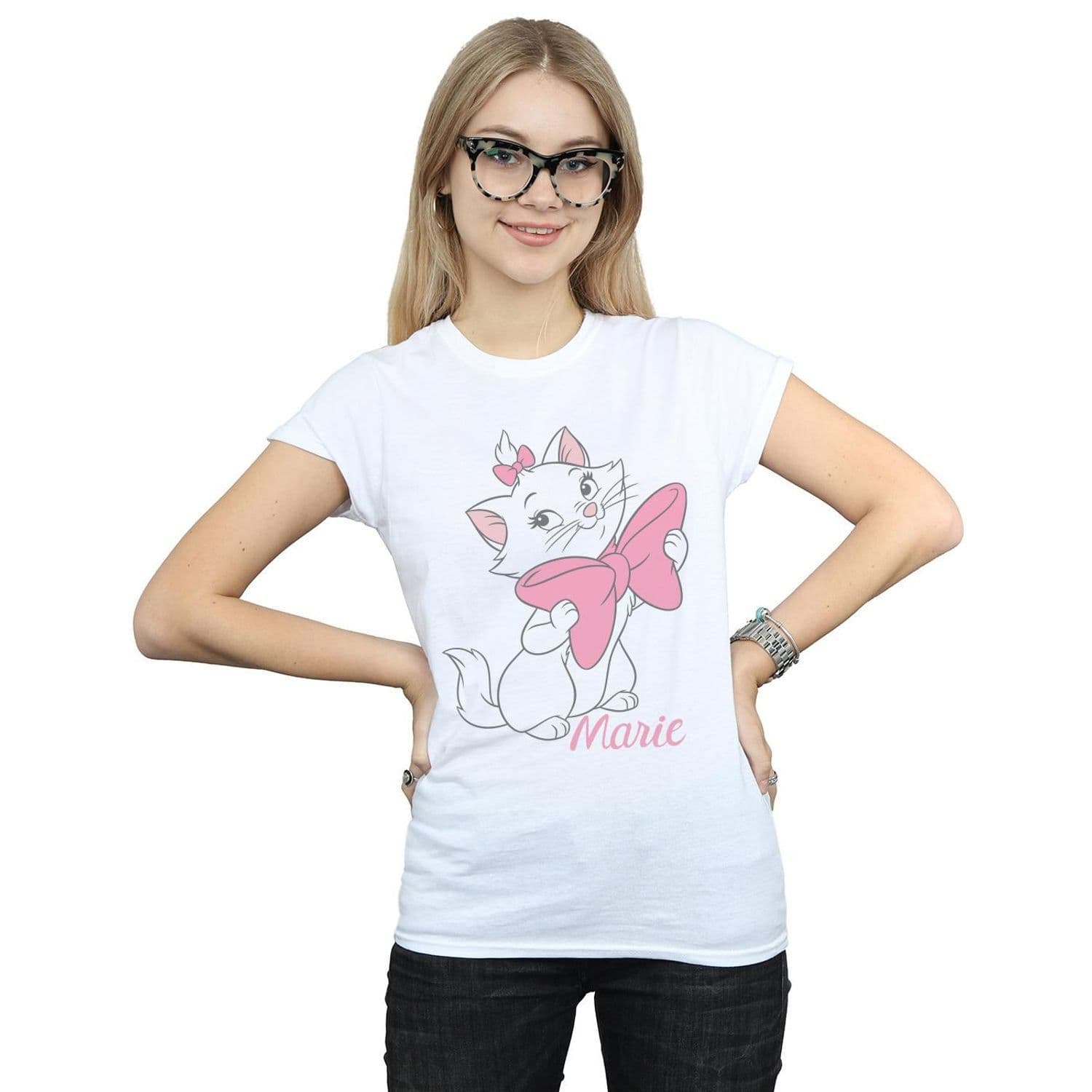 Aristocats Marie Bow Cotton T Shirt